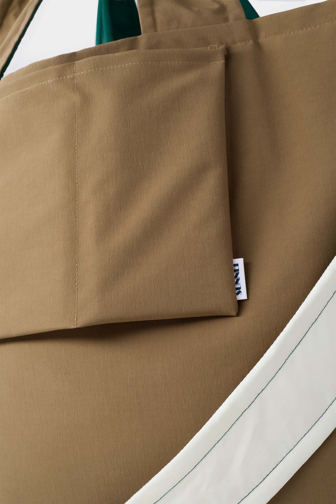 EVERYDAY REVERSIBLE BAG / off white, green & beige - 5