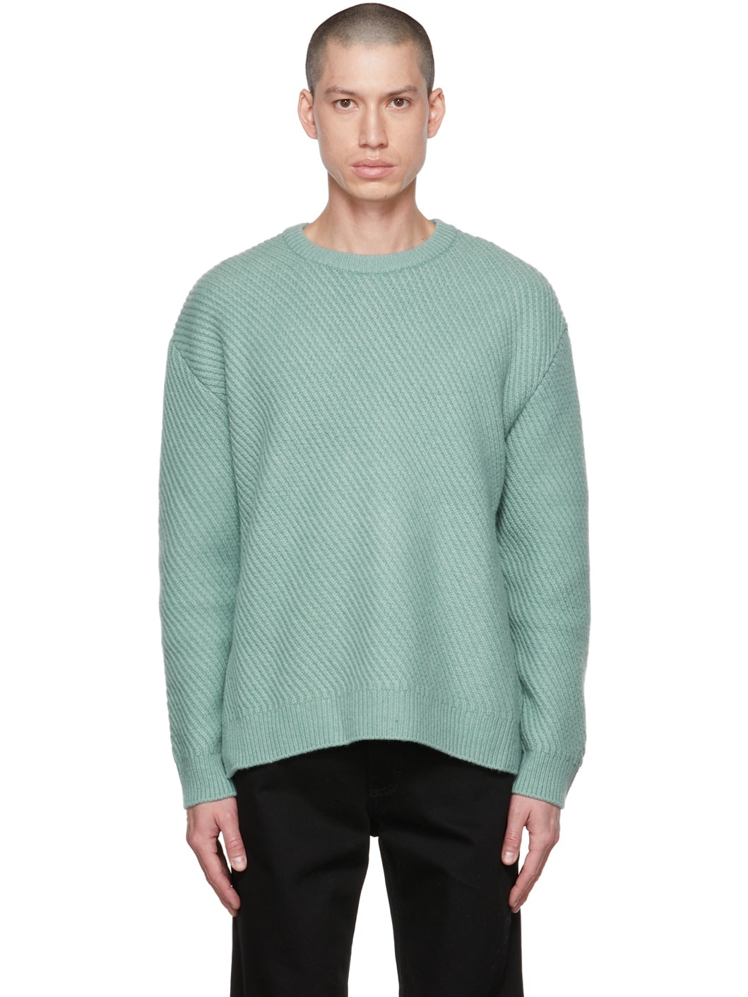 Blue Crewneck Sweater - 1