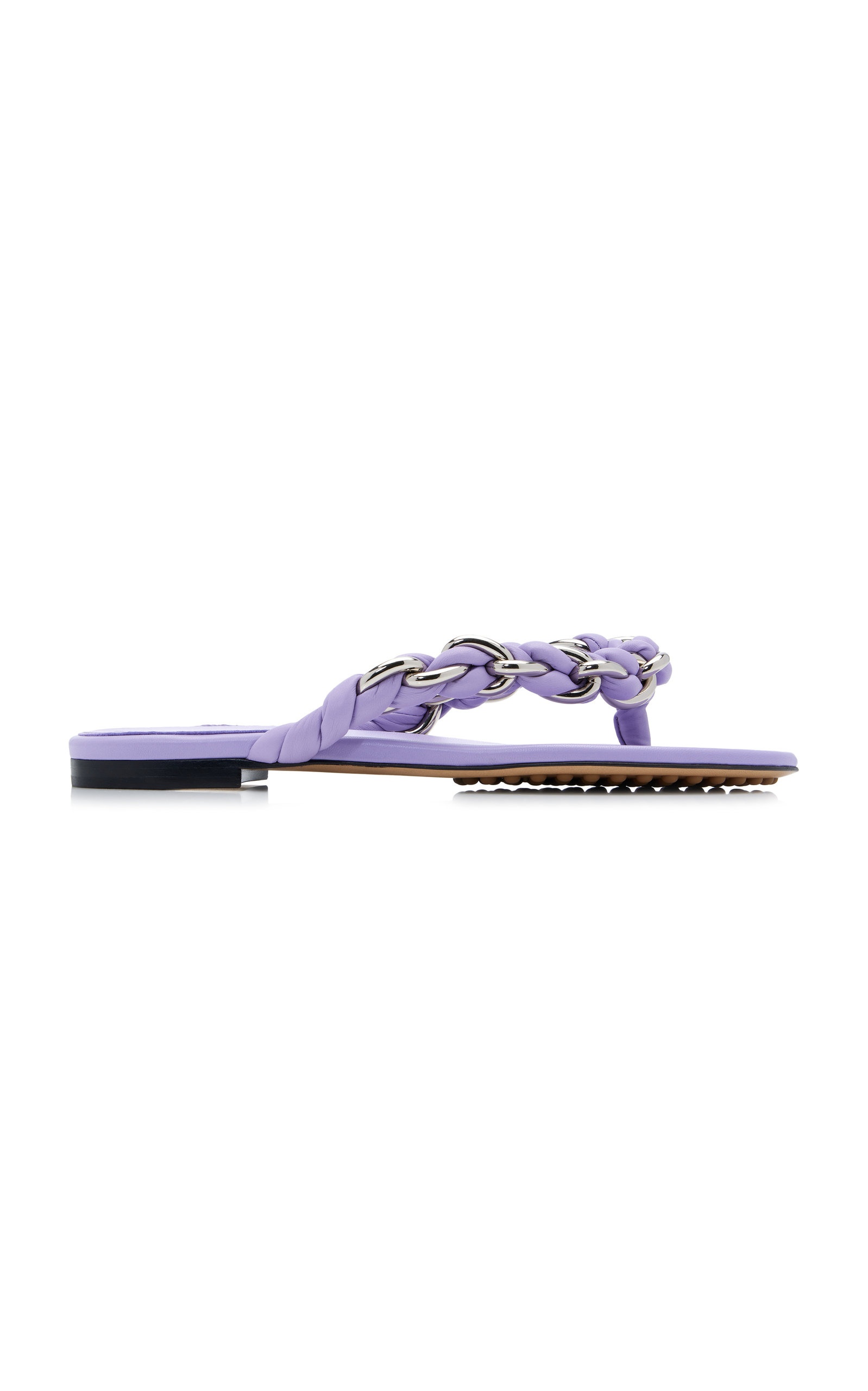 Dot Lagoon Chain Flat Sandals purple - 1