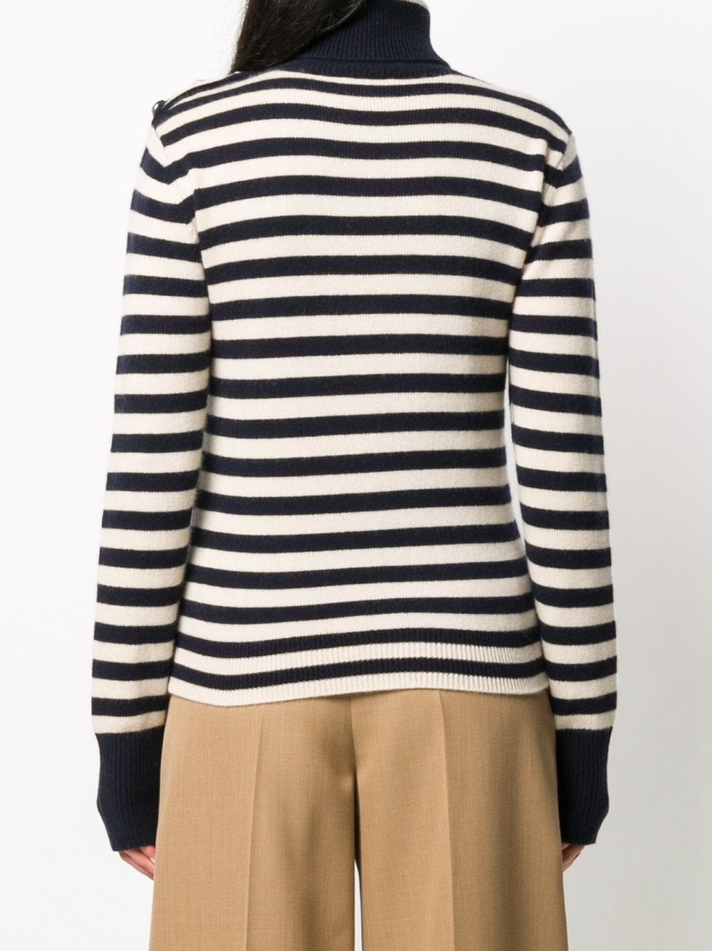 mariner stripe cashmere jumper - 4