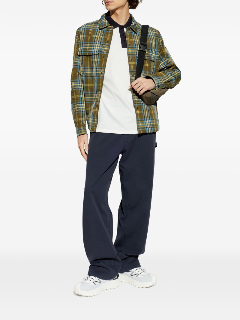 Moncler checked chest-pocket overshirt outlook