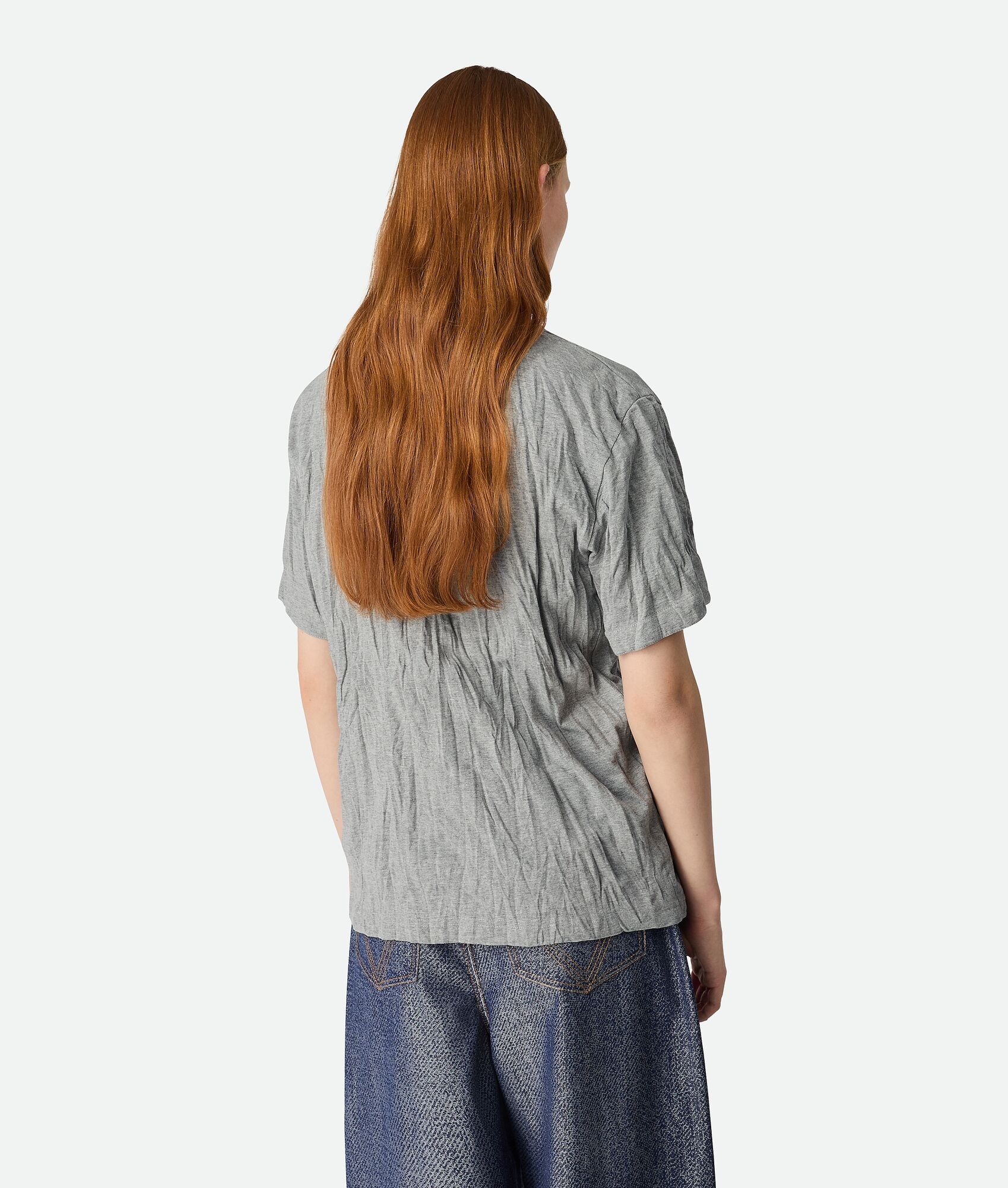 Crushed Cotton Printed Jersey T-Shirt - 3