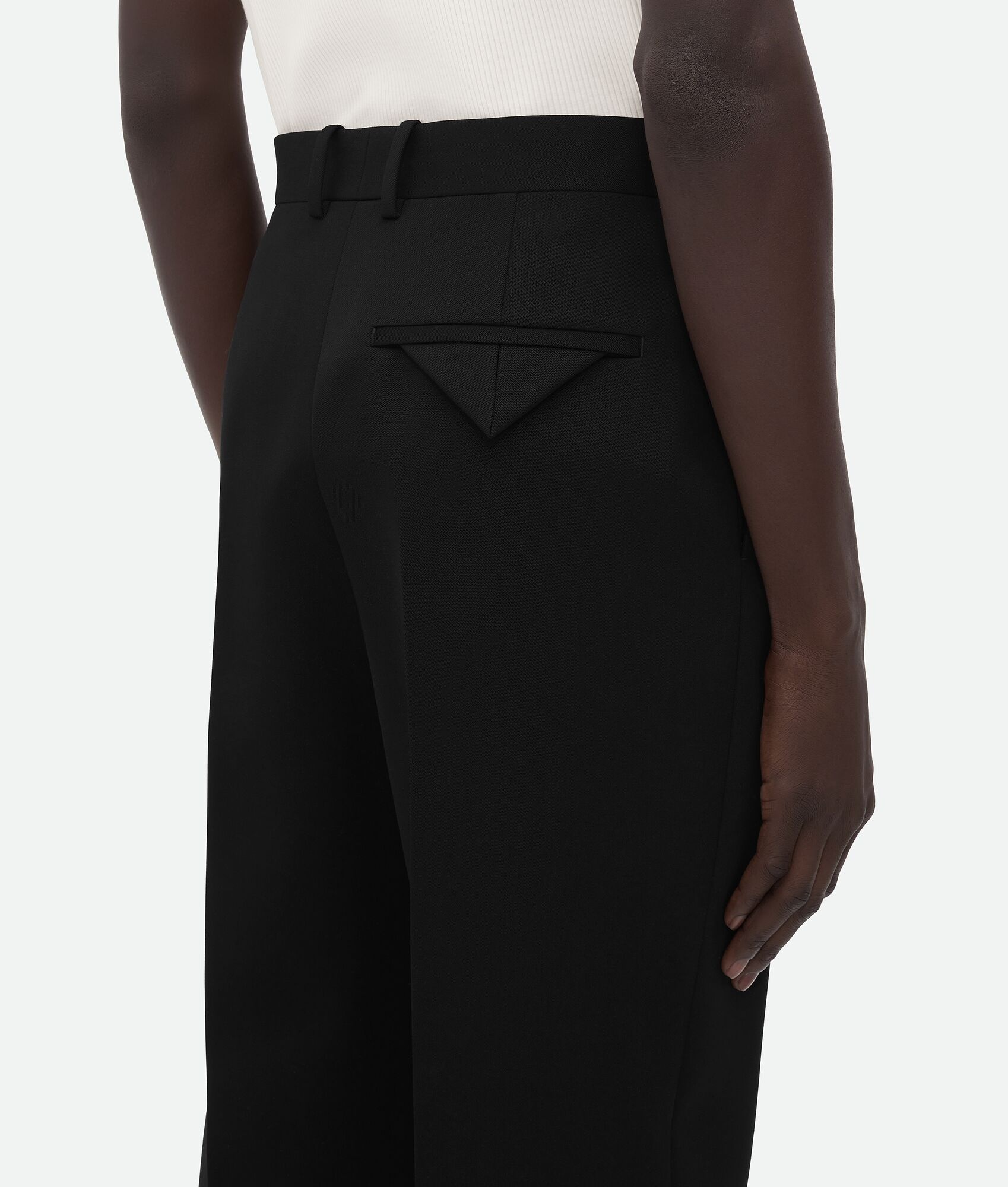 Wool Grain De Poudre Trousers - 5