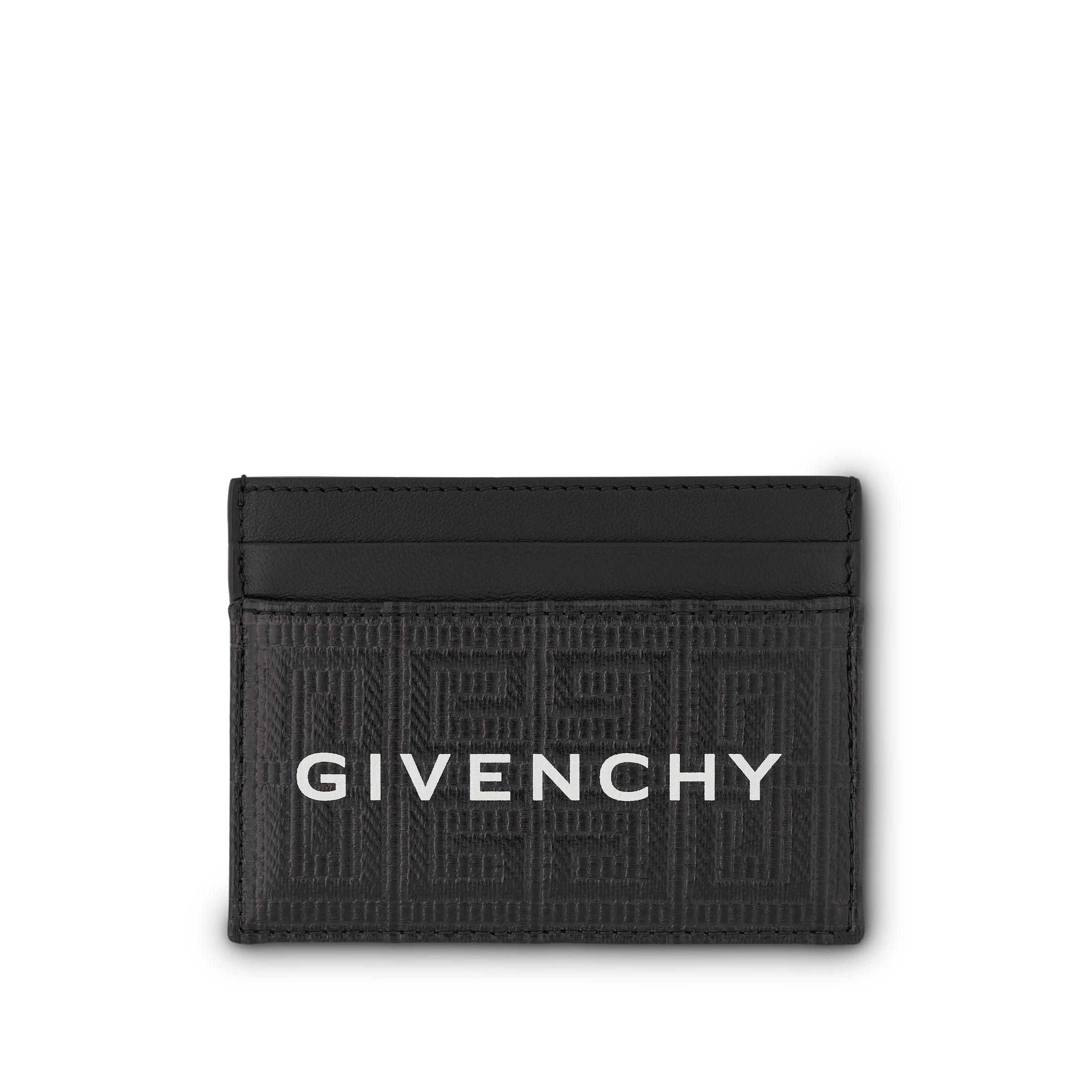 G Cut Cardholder in 4G Coated Canvas in Black - 1