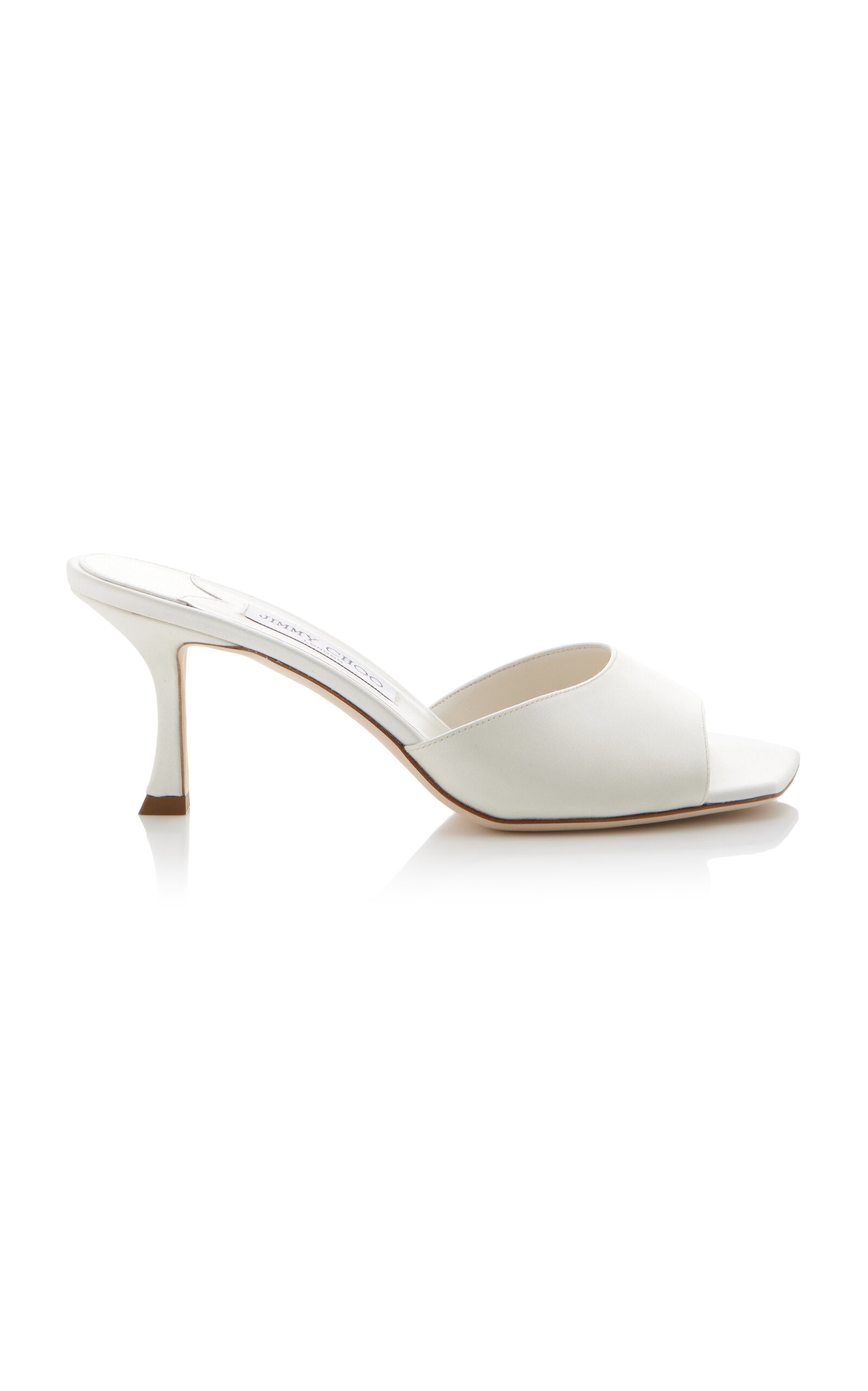 Exclusive New Satin Mules white - 1