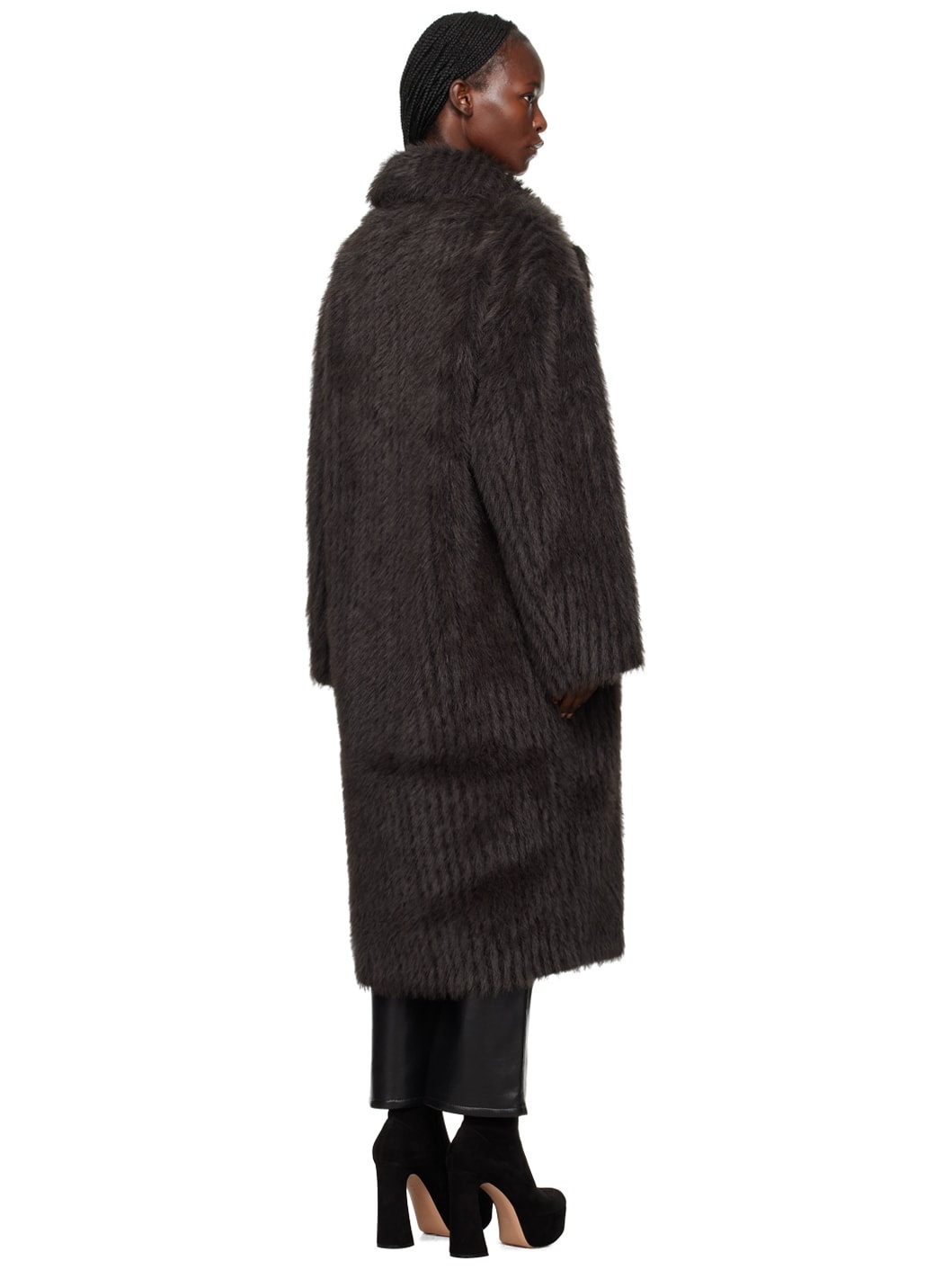 Brown Genevieve Faux-Fur Coat - 3