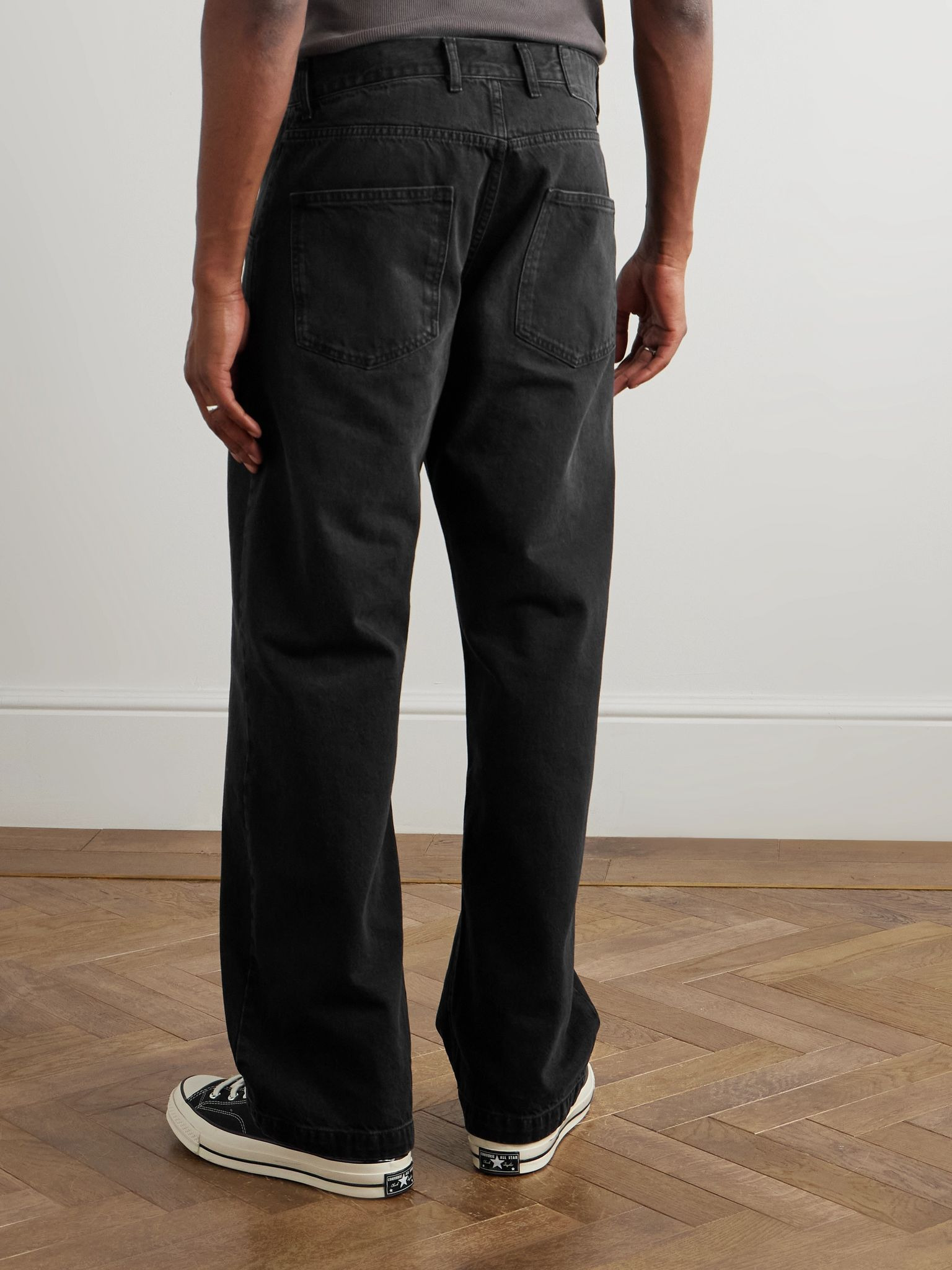 Straight-Leg Organic Jeans Black - 4