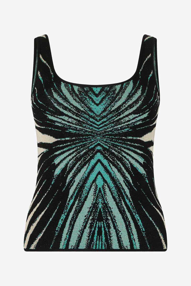 Ray Of Sea Print Top 1