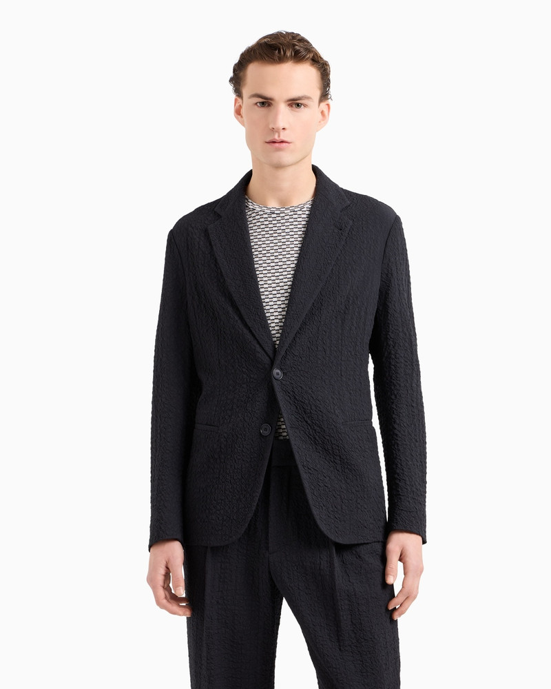 GIORGIO ARMANI STRETCH VIRGIN WOOL SINGLE-BREASTED, JACKET outlook