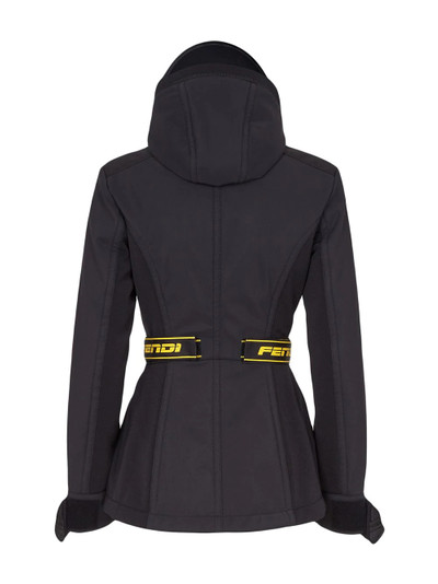 FENDI logo-band hooded jacket outlook