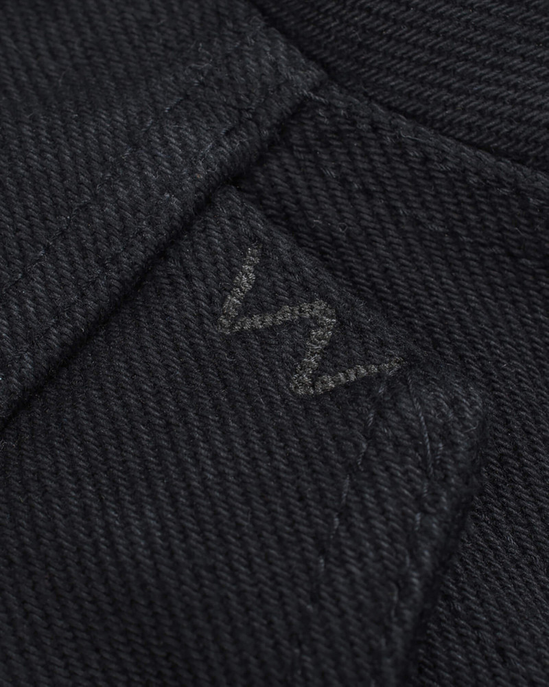 21OZ NON-FADE DENIM MODIFIED TYPE III JACKET - SUPERBLACK 10