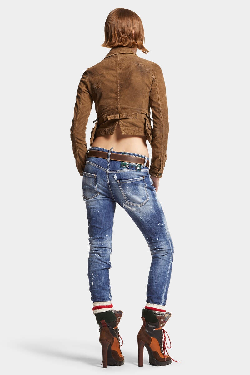 MEDIUM HERITAGE RAMMENDO WASH COOL GIRL JEANS - 4