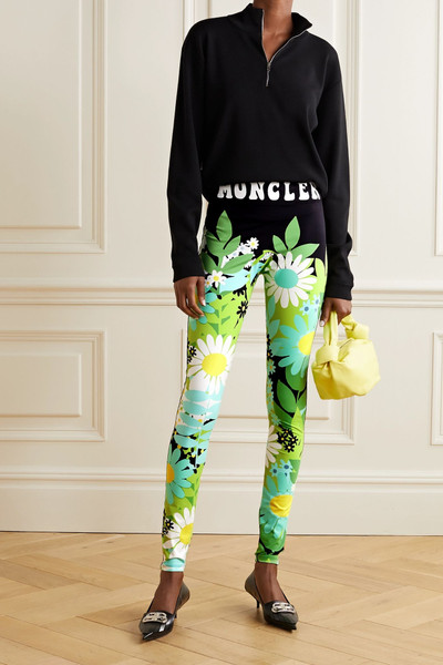 Moncler + 8 Richard Quinn floral-print stretch-jersey leggings outlook