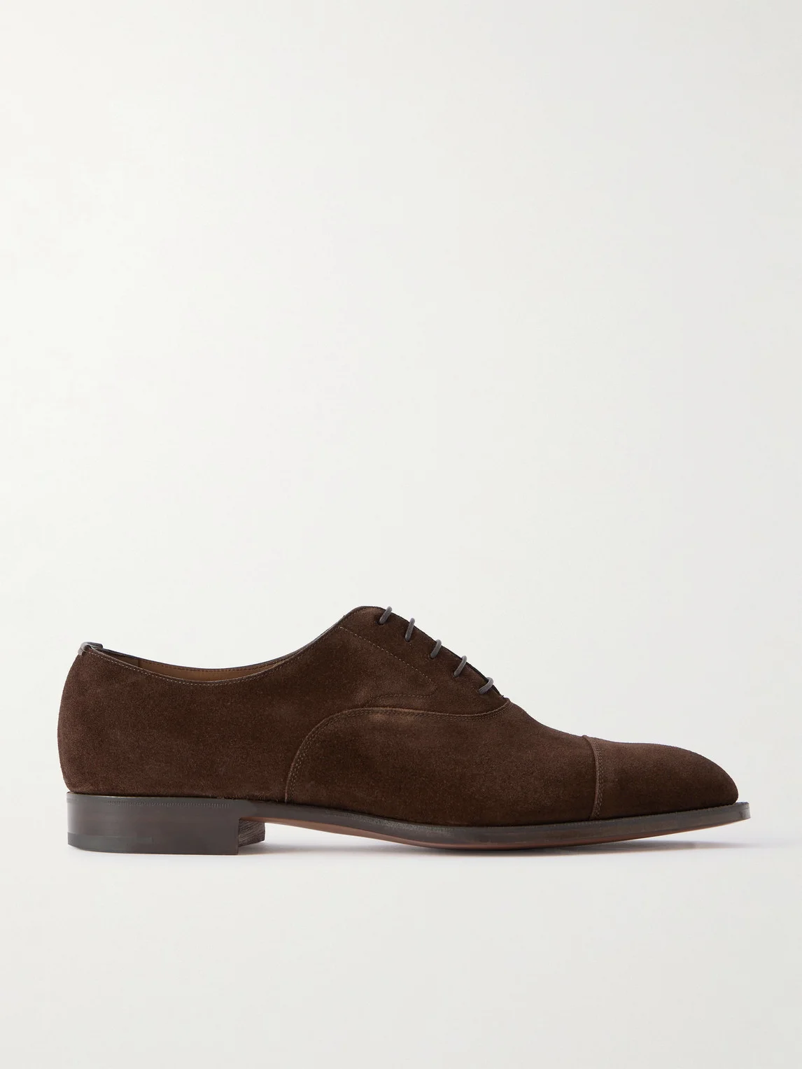 Chelsea Cap-Toe Suede Oxford Shoes - 1