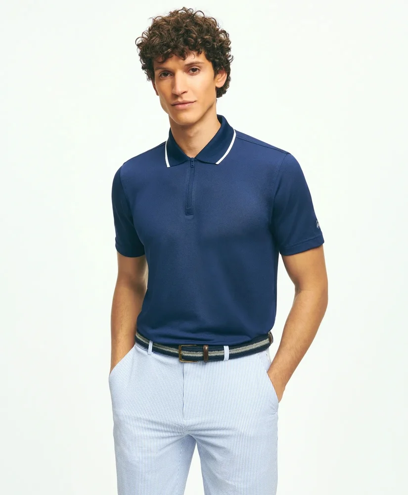 Performance Series Quarter-Zip Pique Polo Shirt - 1
