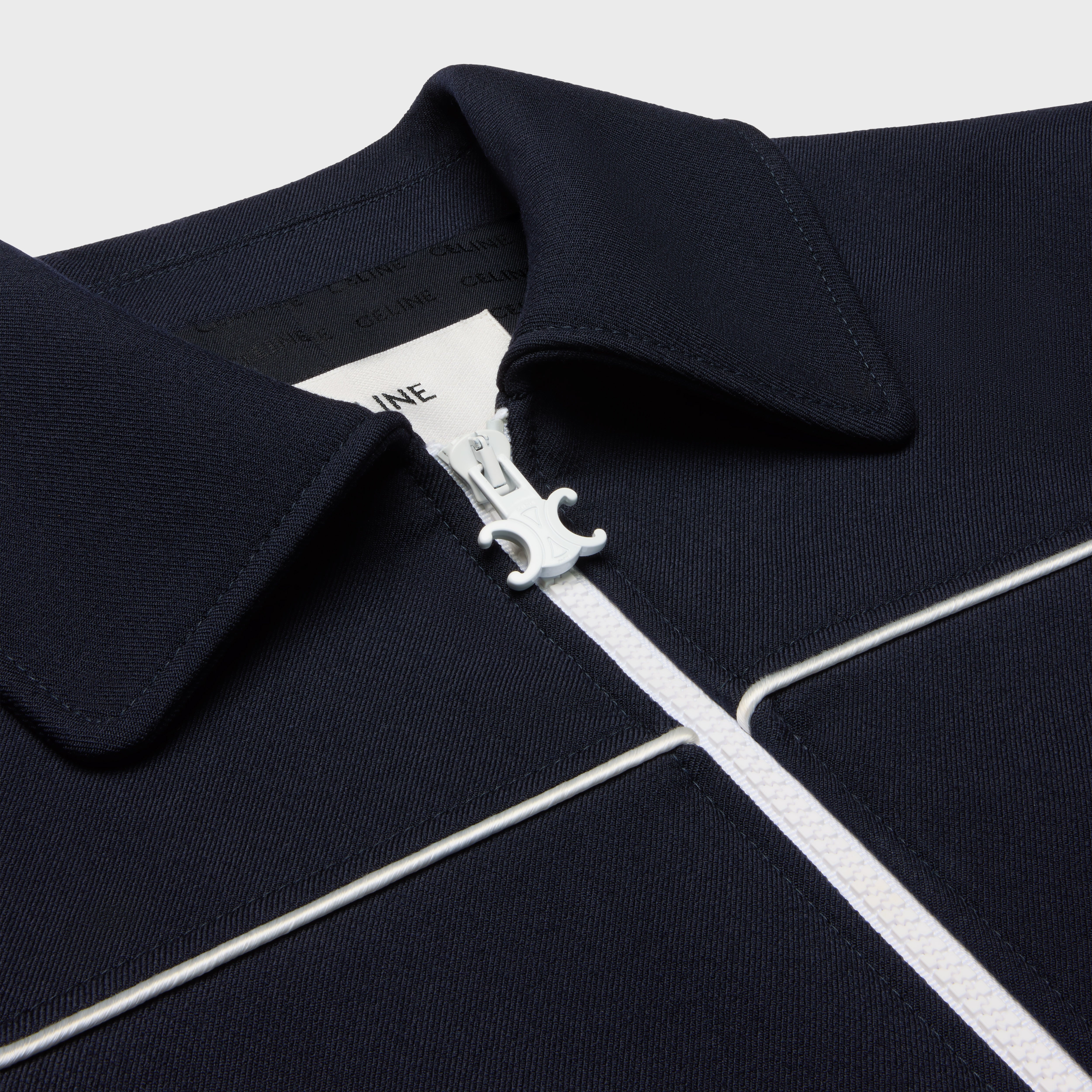chelsea blouson jacket in gauffered double wool - 3