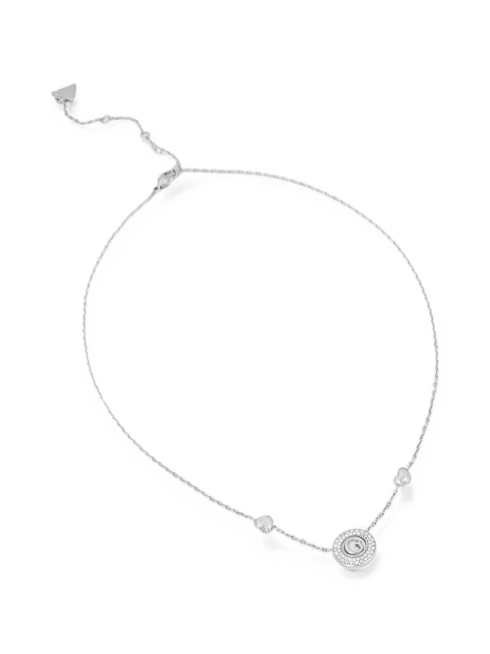 G Talisman crystal-embellished heart-charm necklace - 1