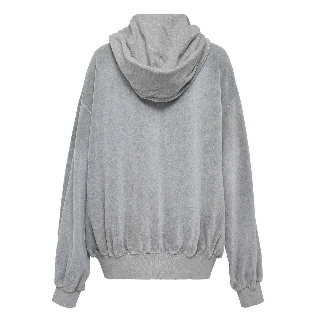 Velour Box Hoodie - 2