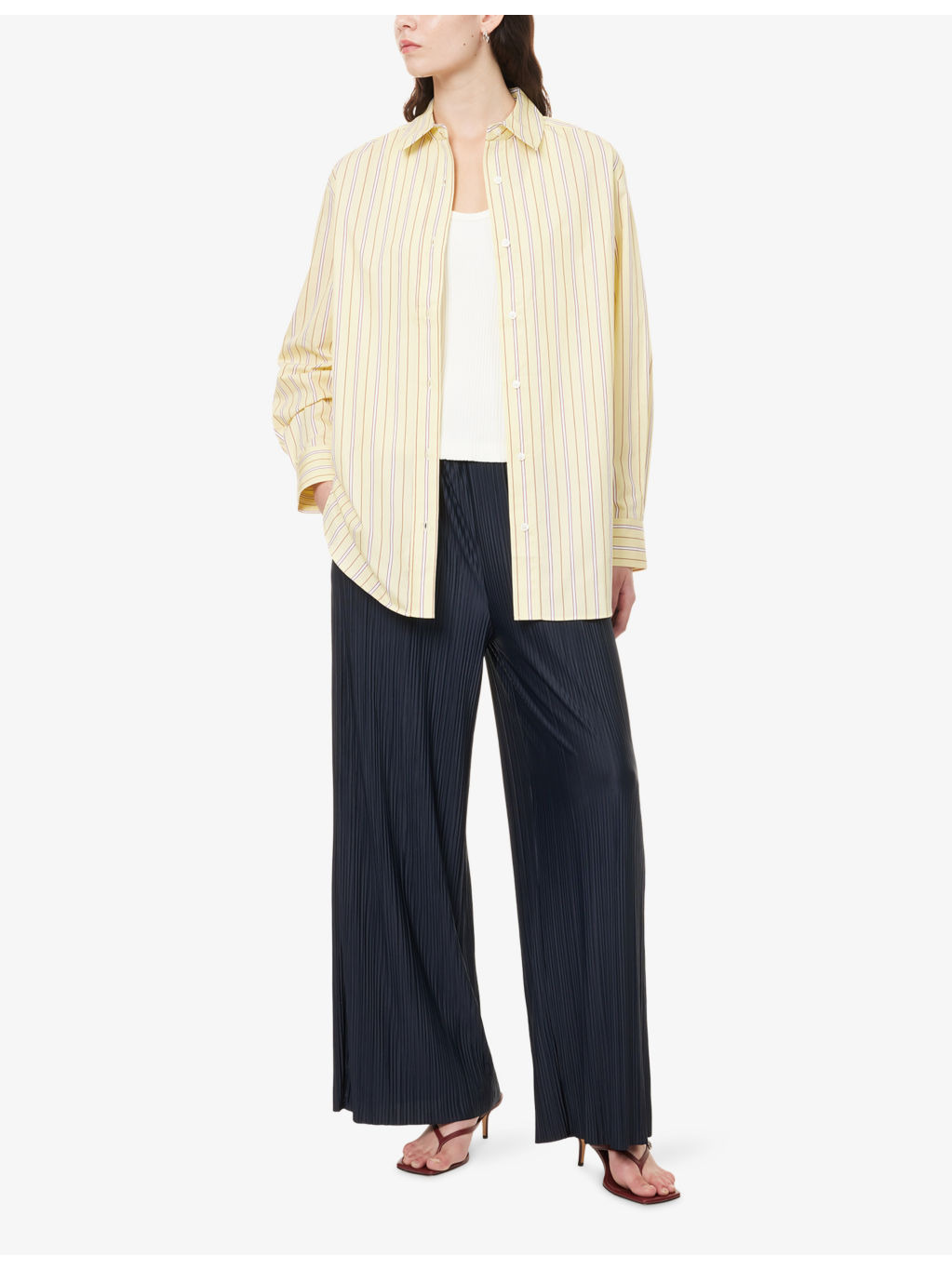 Uma wide-leg stretch-polyester trousers - 2