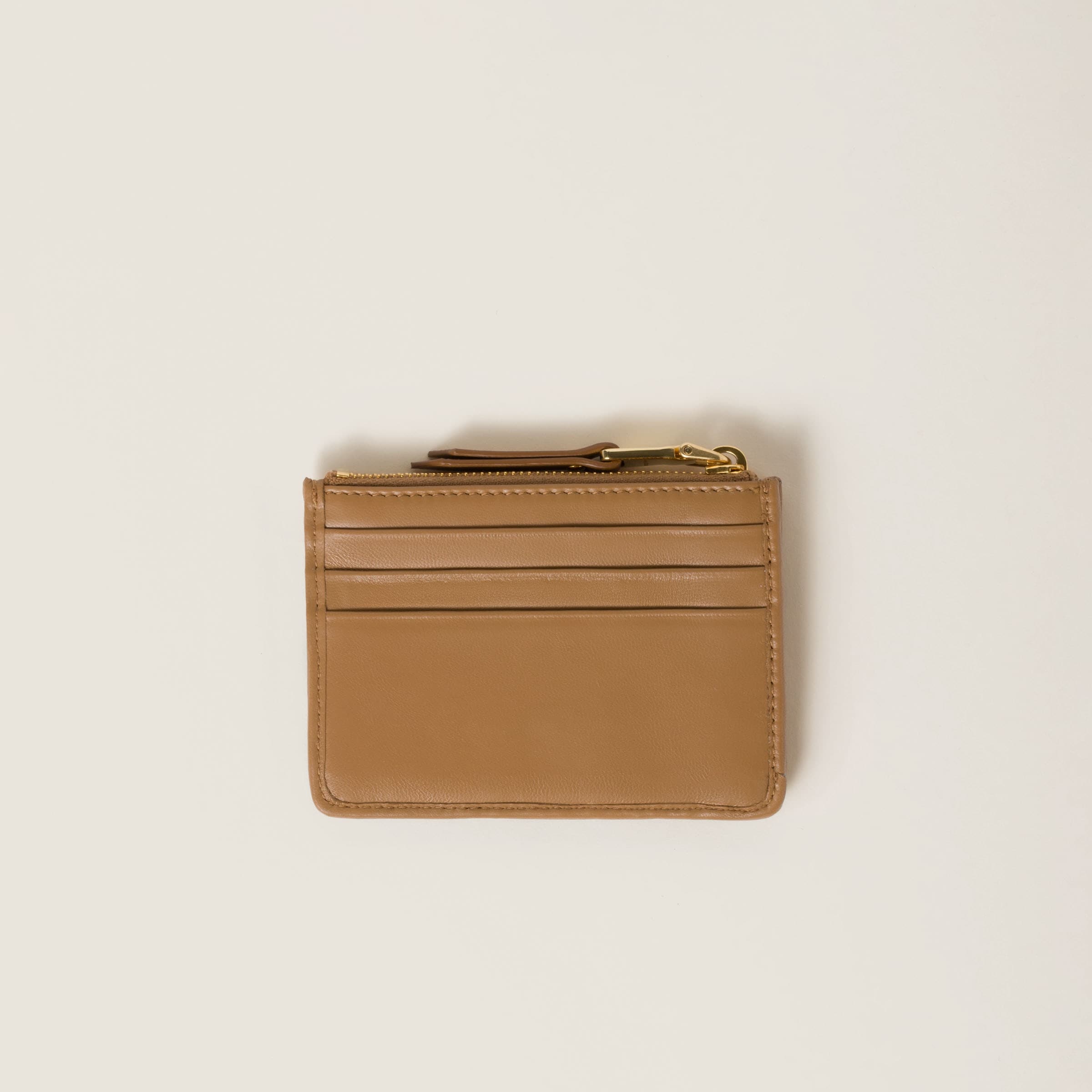 Matelassé nappa leather card holder - 2