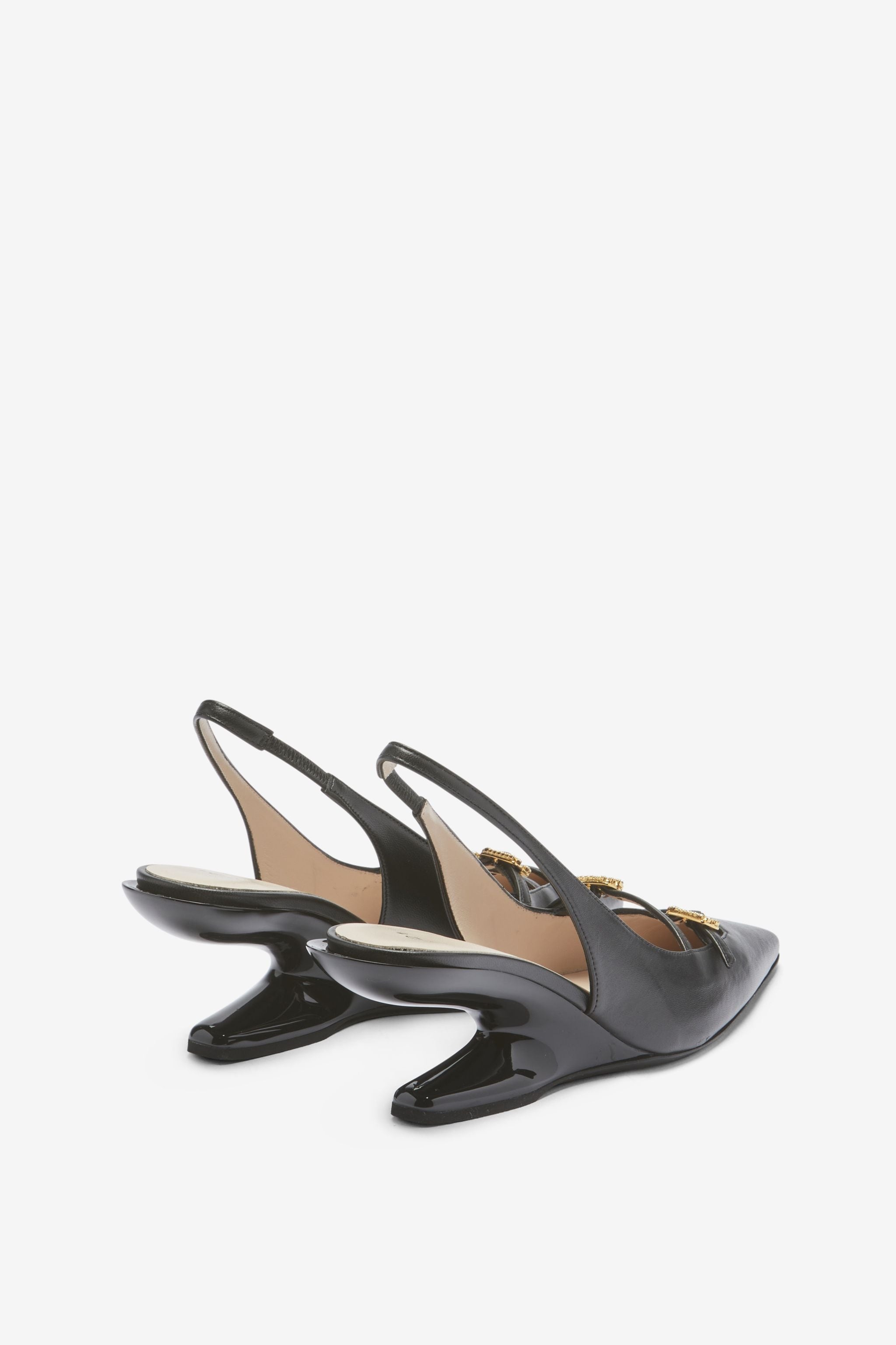 LEATHER SLINGBACK PUMPS - 3