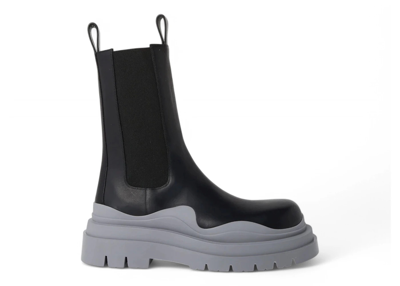Bottega Veneta Military Calf Tire Boots Black Vapor Vapor - 1