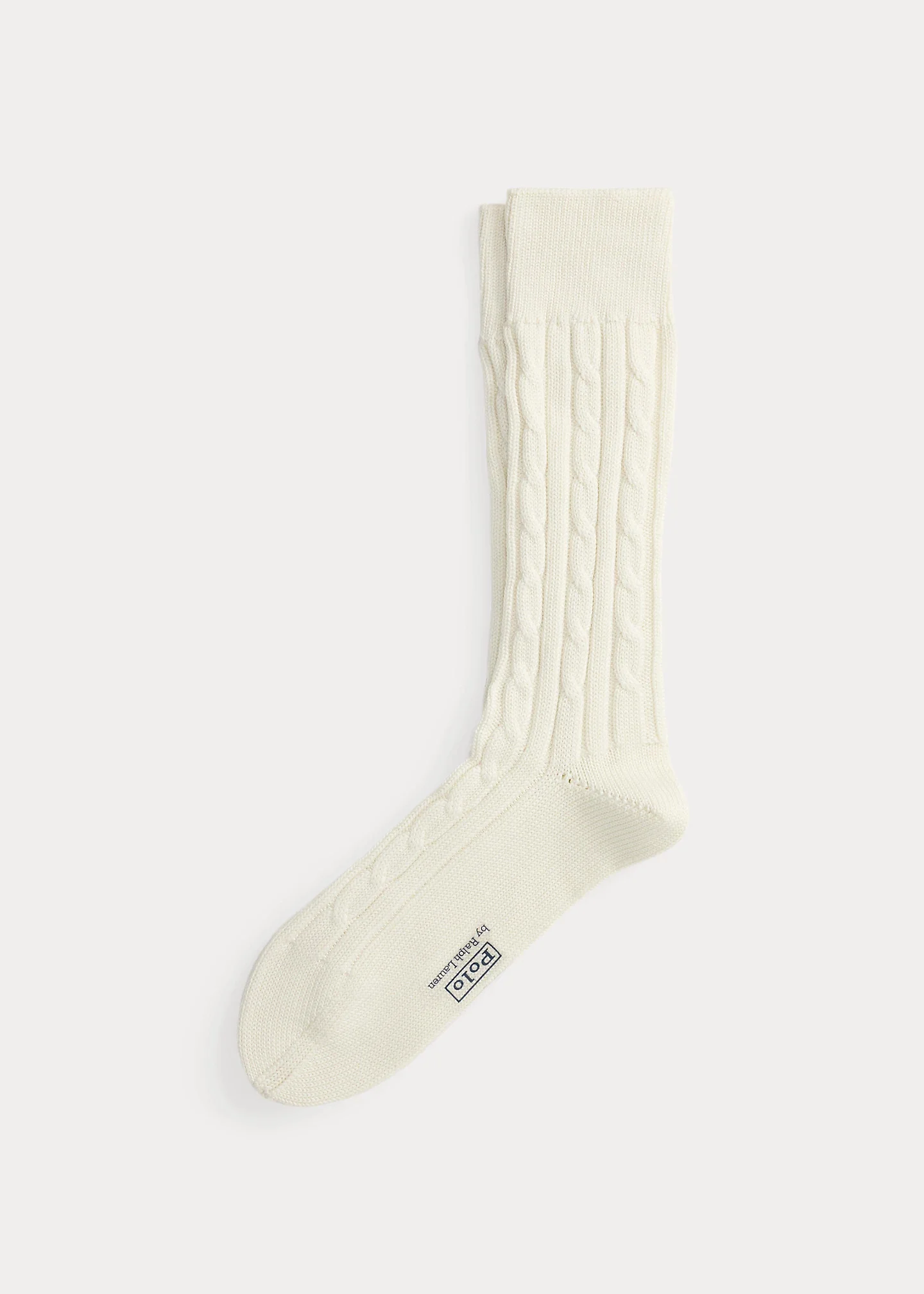 Cable-Knit Cotton-Blend Socks - 1