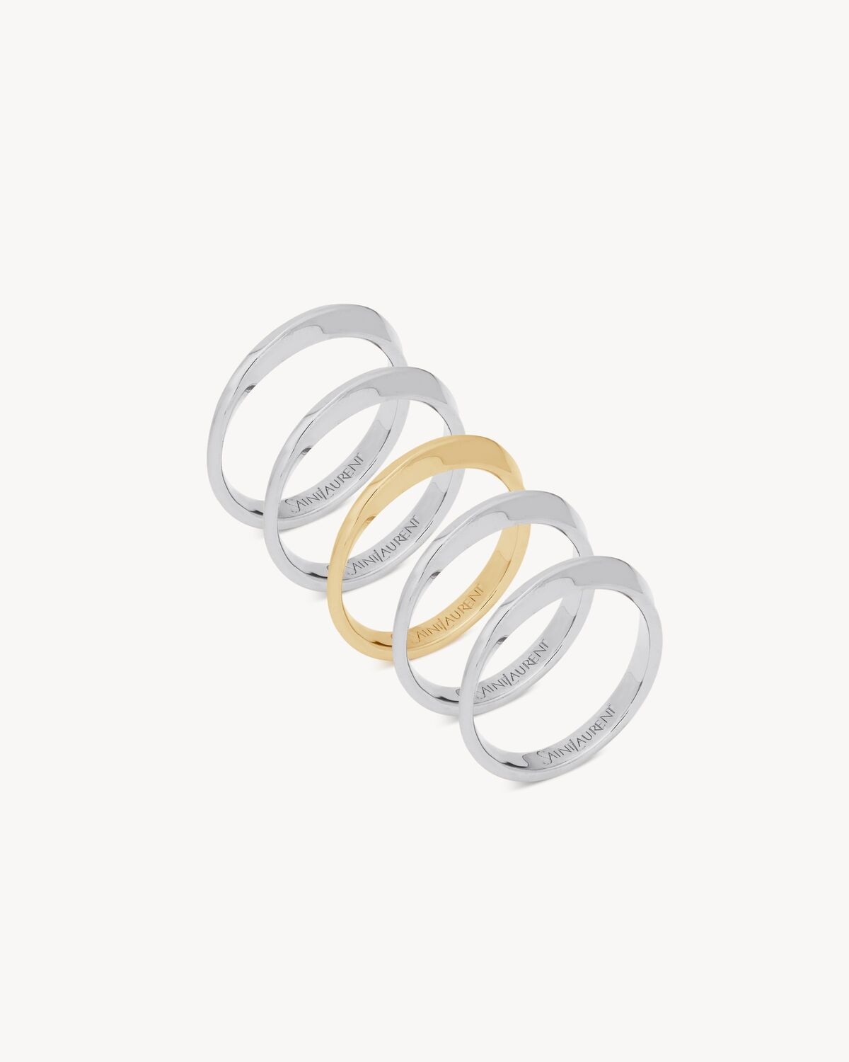 TWIST RINGS IN 18K GREY GOLD AND 18K YELLOW GOLD - 2