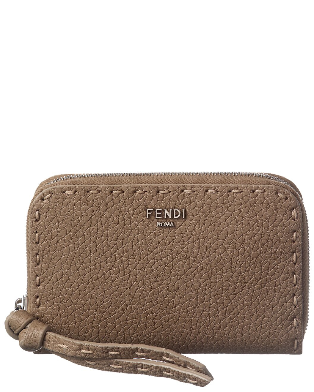 FENDI Zip Around Peekaboo Mini Leather Wallet - 1