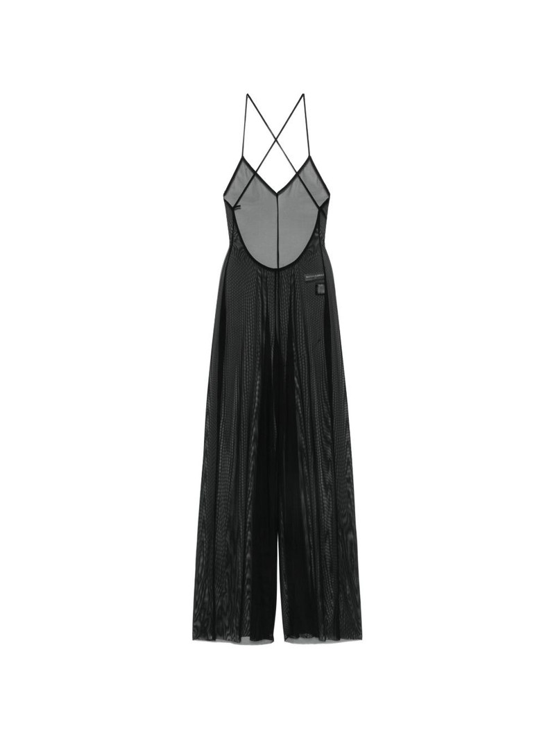 Fara sheer low-back jumpsuit 1