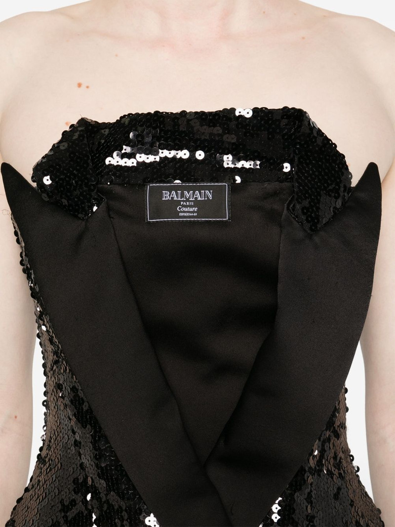 sequinned tailored mini dress 5