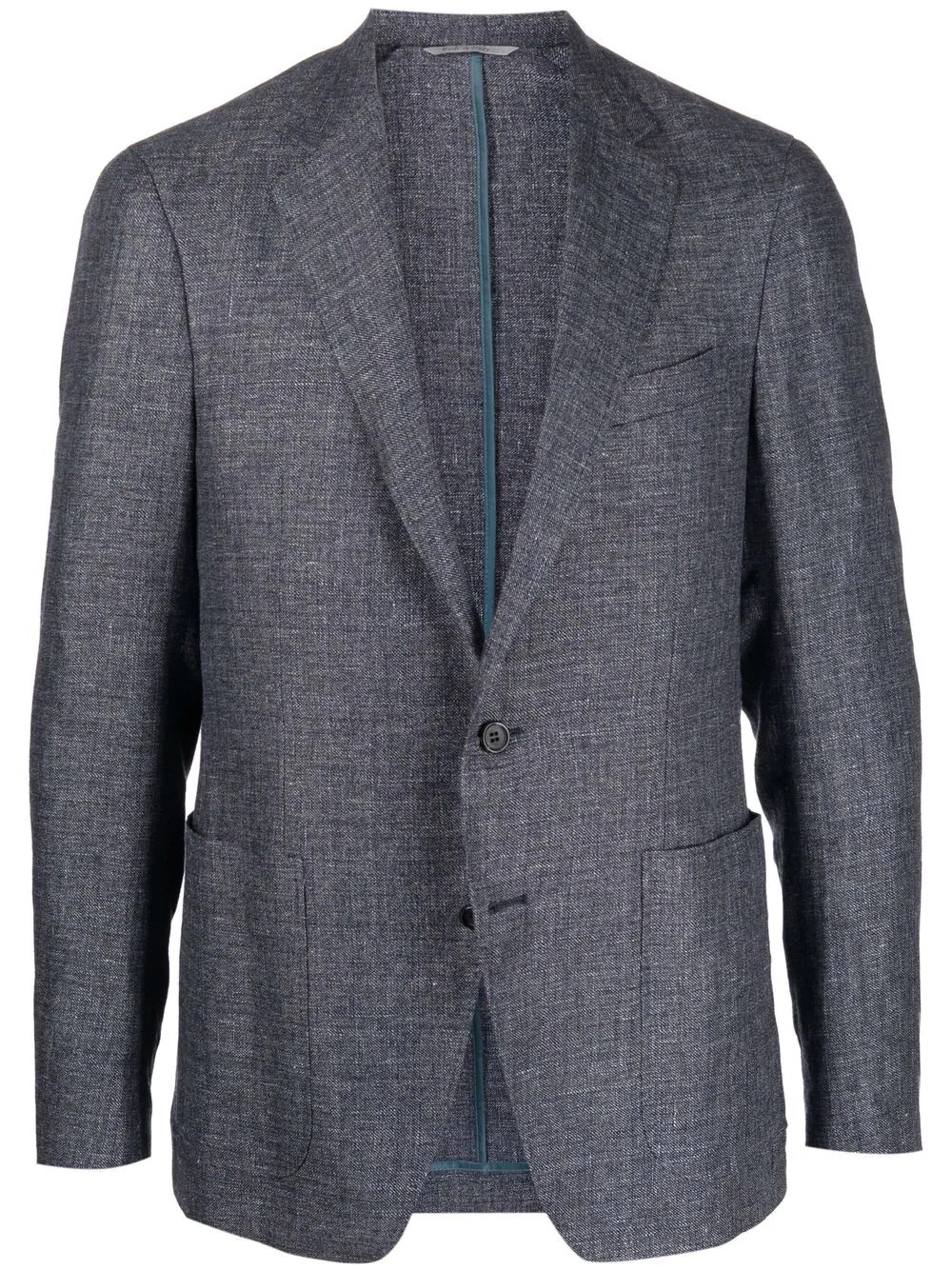 single-breasted fitted blazer - 1