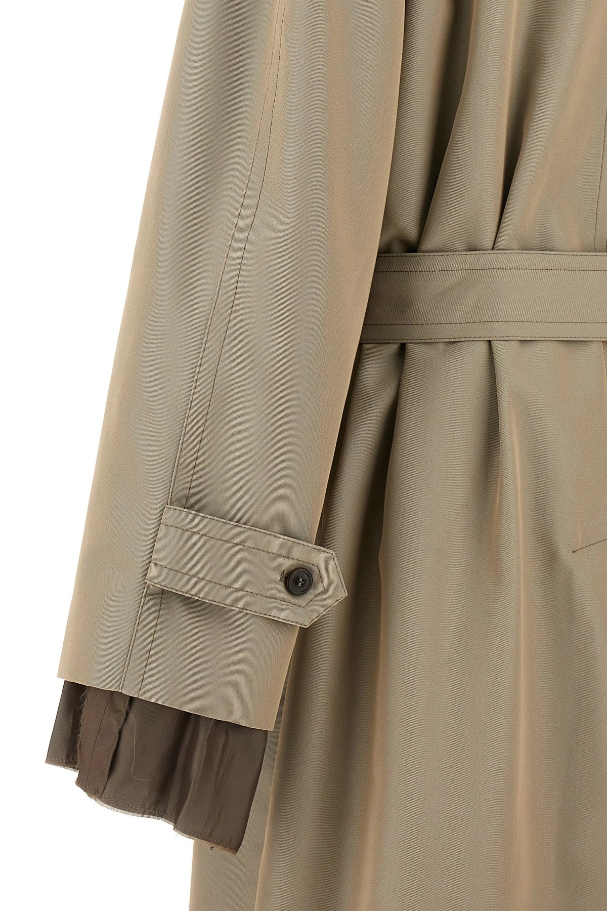 Long single-breasted trench coat - 5