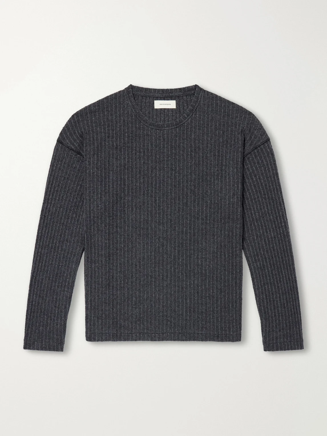Ribbed Bouclé T-Shirt - 1