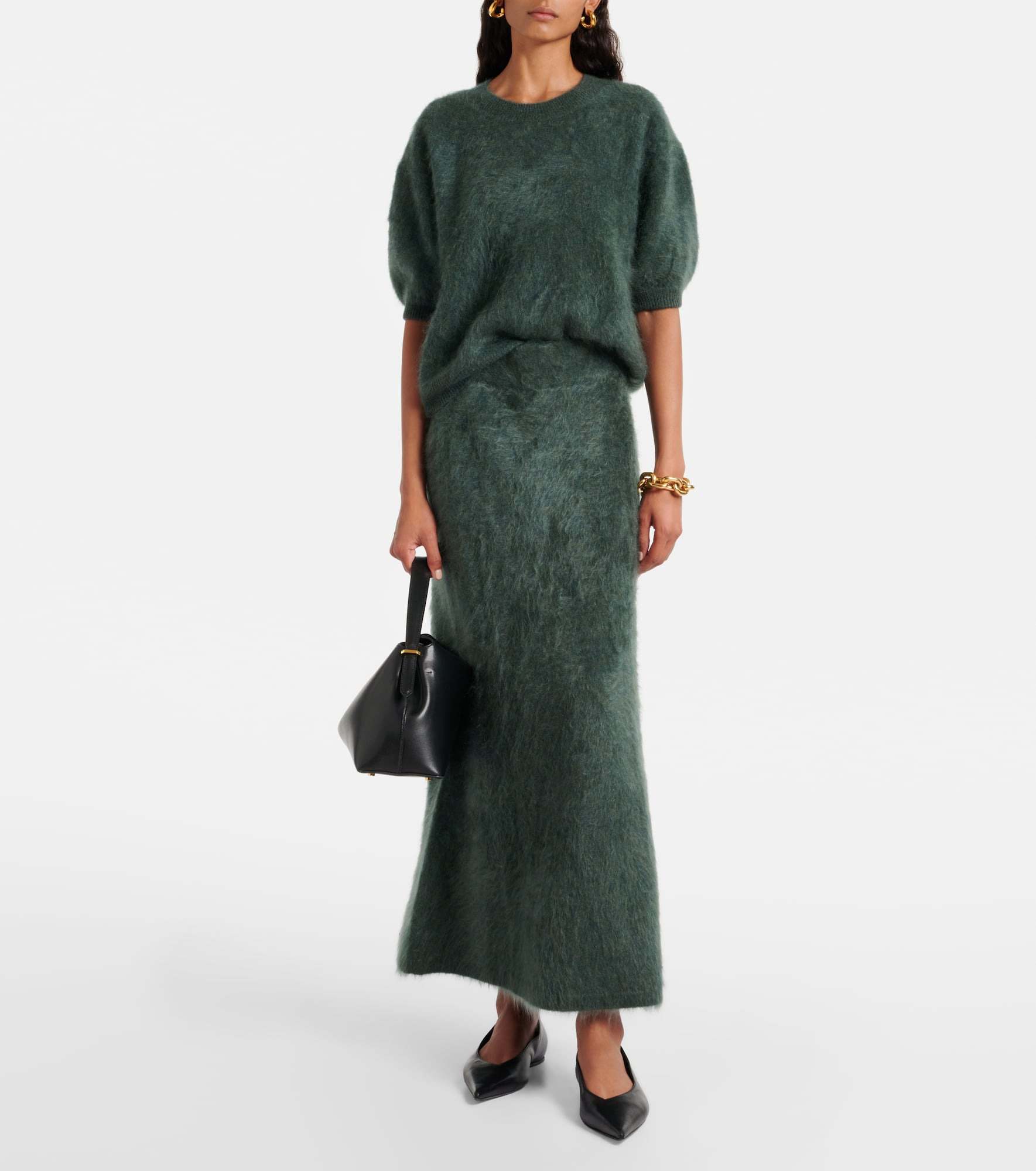 Asta knitted cashmere midi skirt - 2