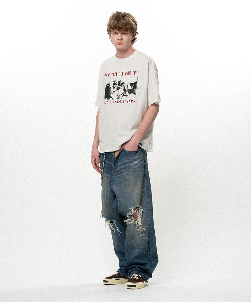 Distressed Sarouel Denim Pants 9