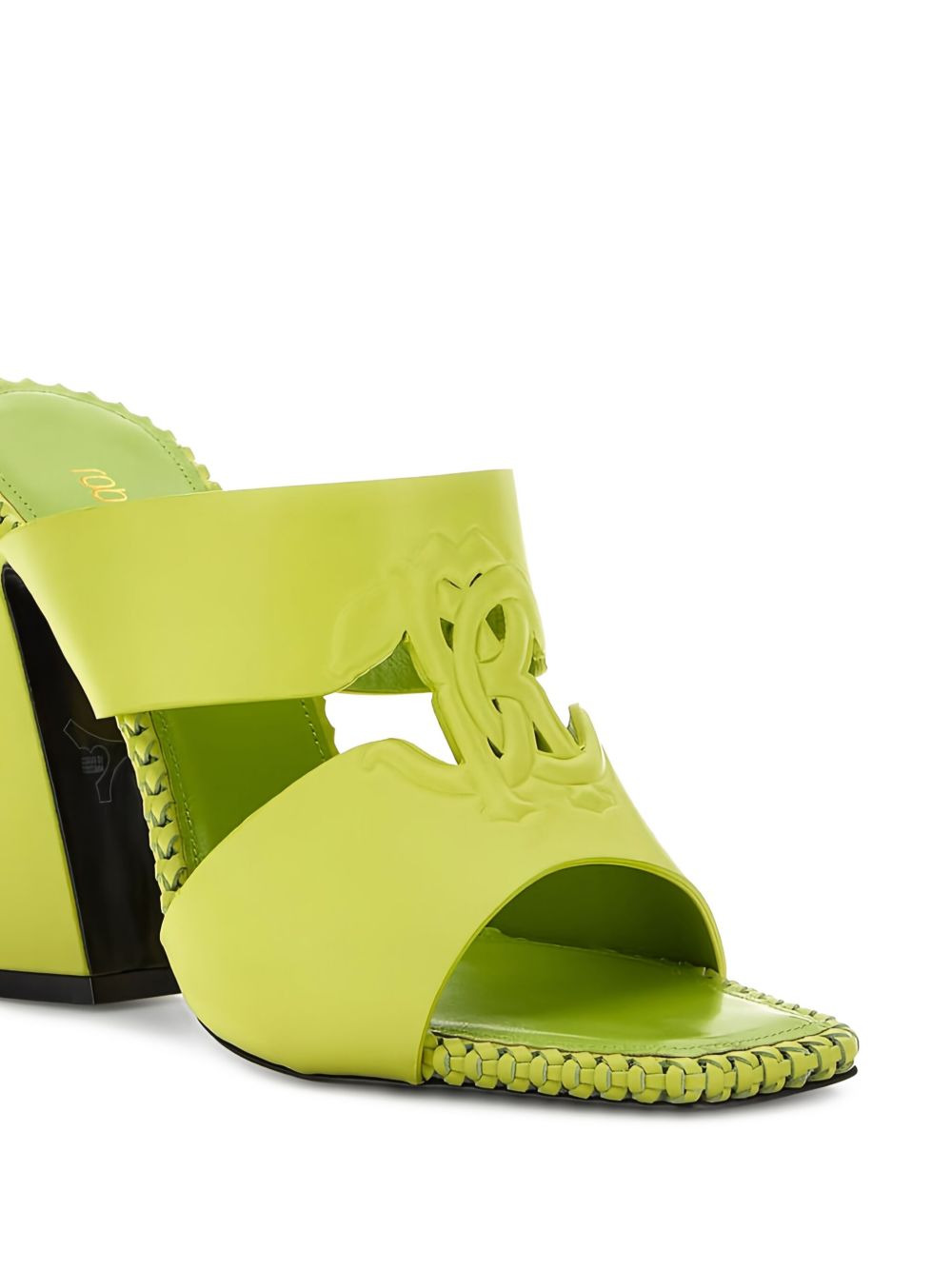braided-trim block-heel sandals - 4