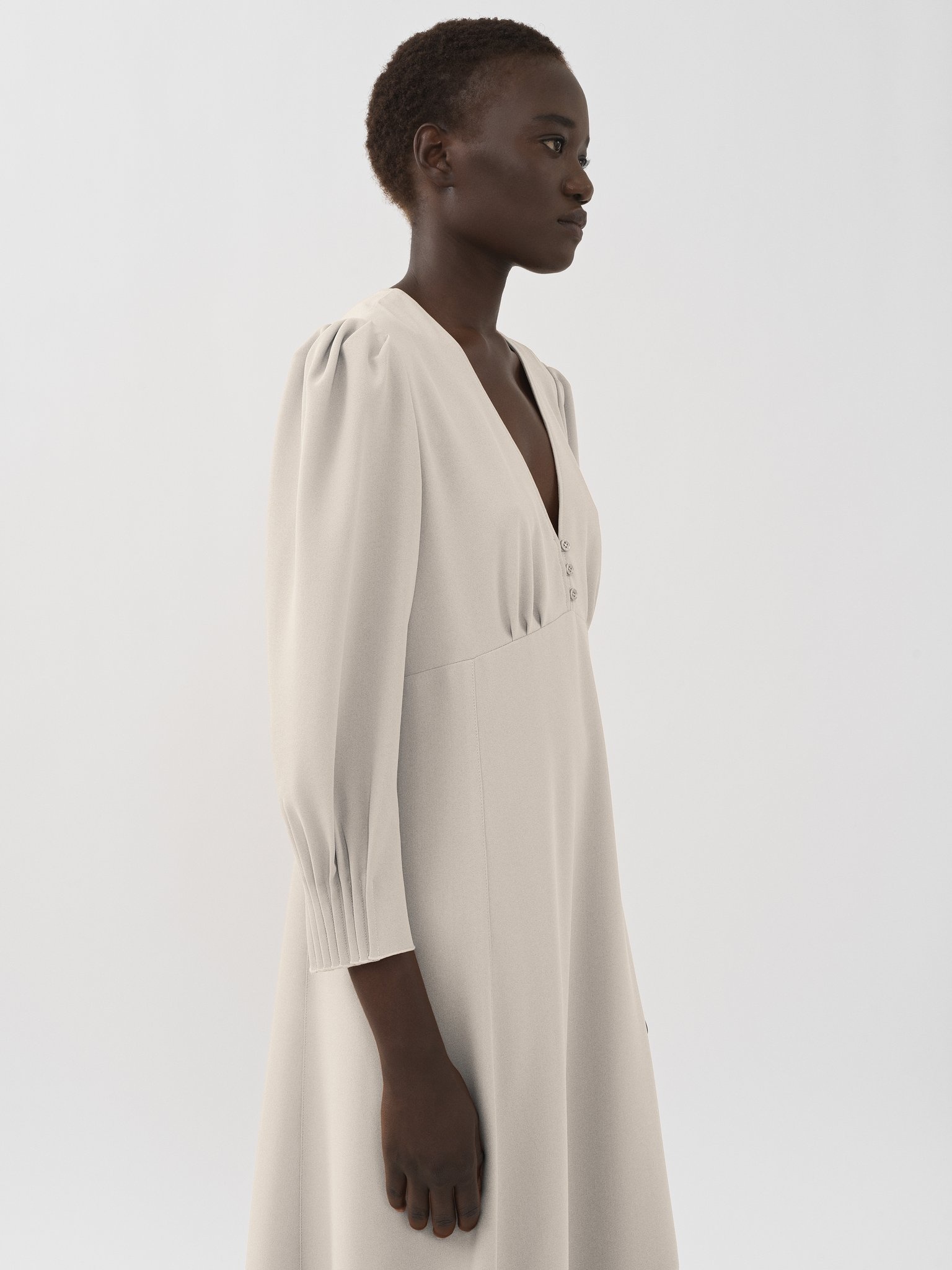 BUTTON-DOWN MIDI DRESS - 6