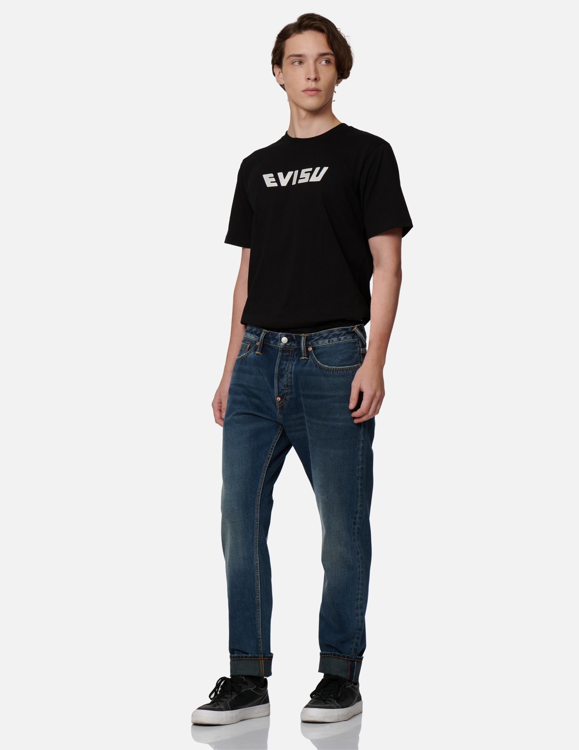 DAICOCK WITH TEAR-OFF POSTER PRINT CARROT-FIT JEANS #2017 - 4