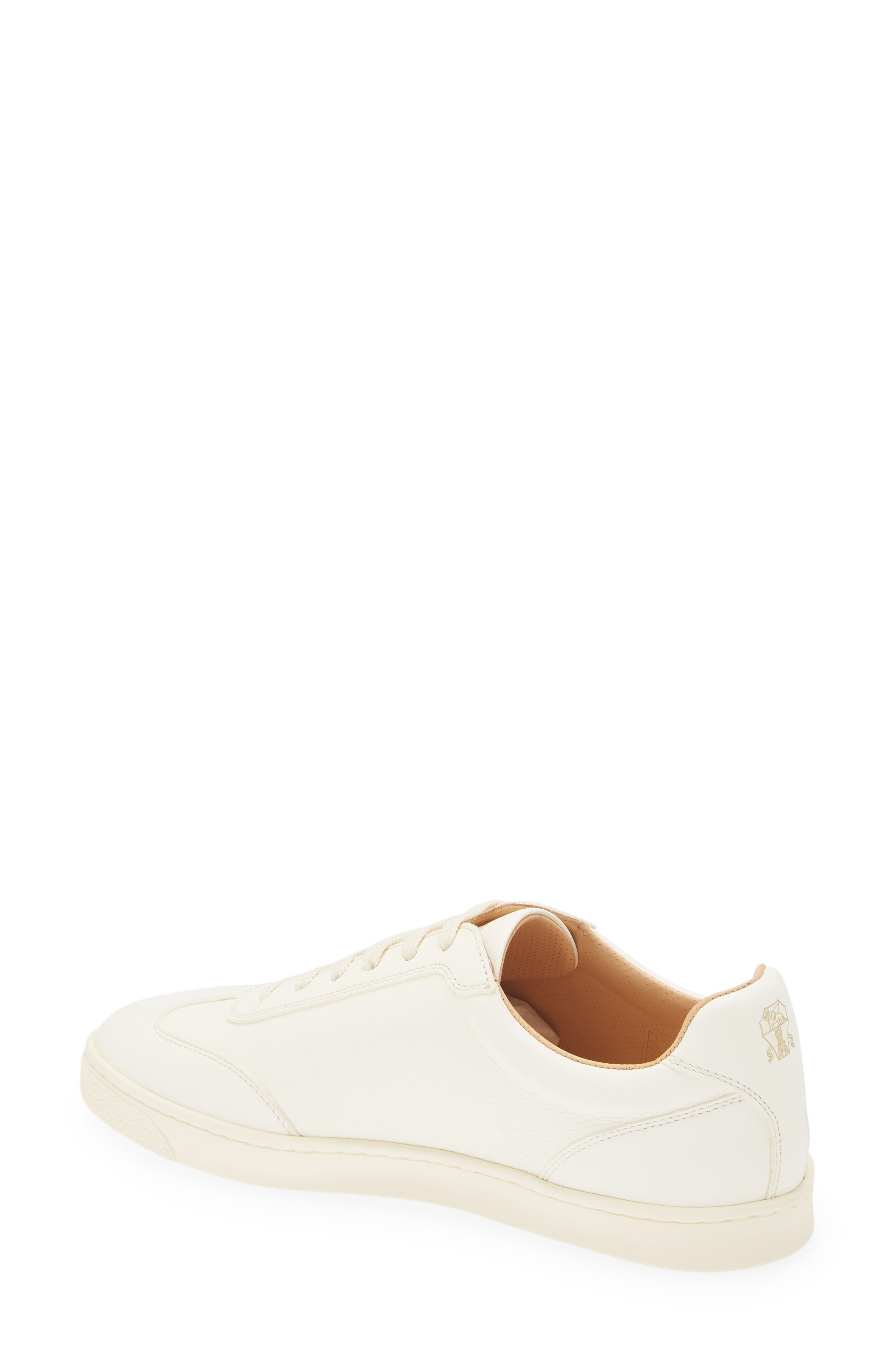 Deerskin Leather Low Top Sneaker - 2