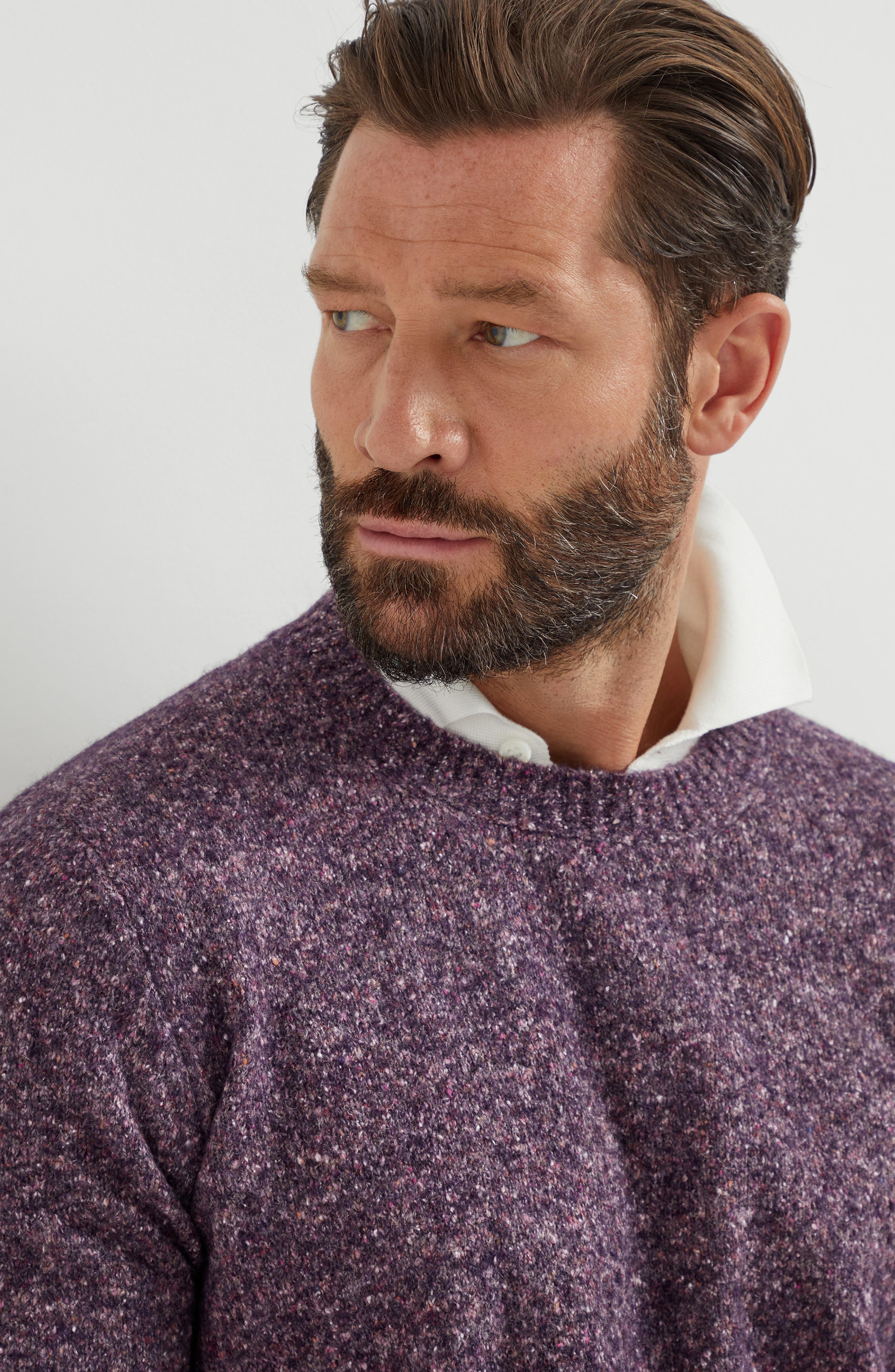Brunello Cucinelli Knop sweater in Burgundy at Nordstrom - 4