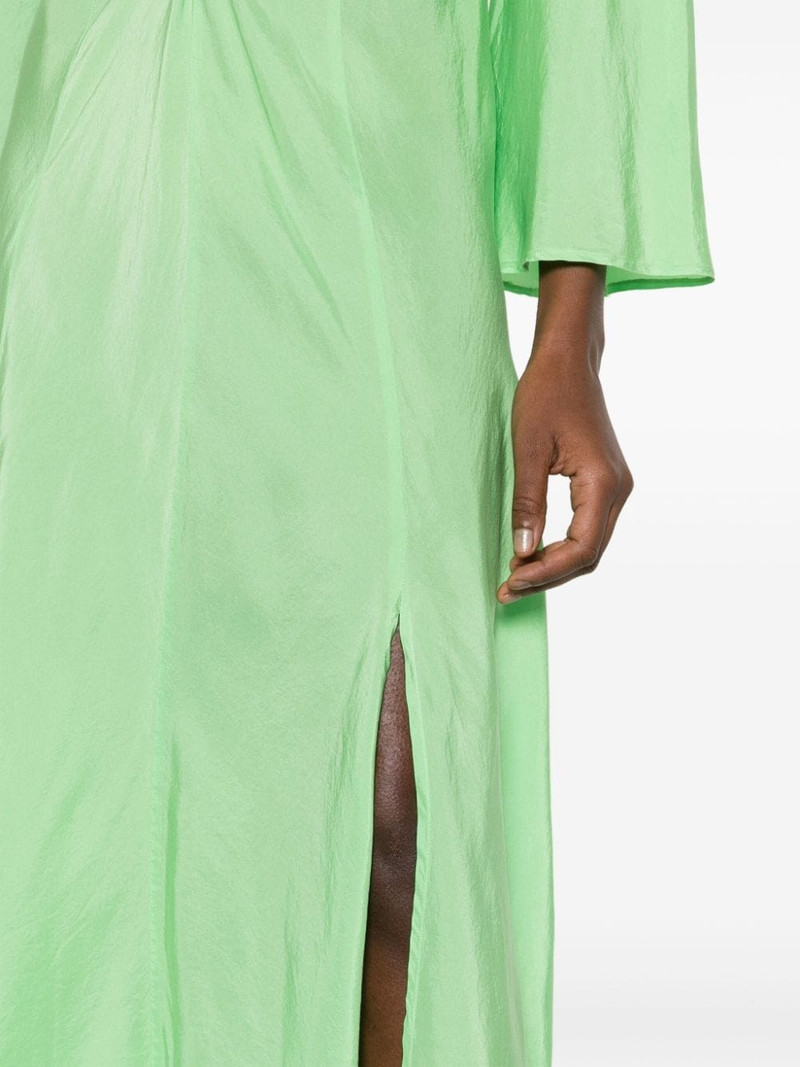 V-neck flared maxi dress 5