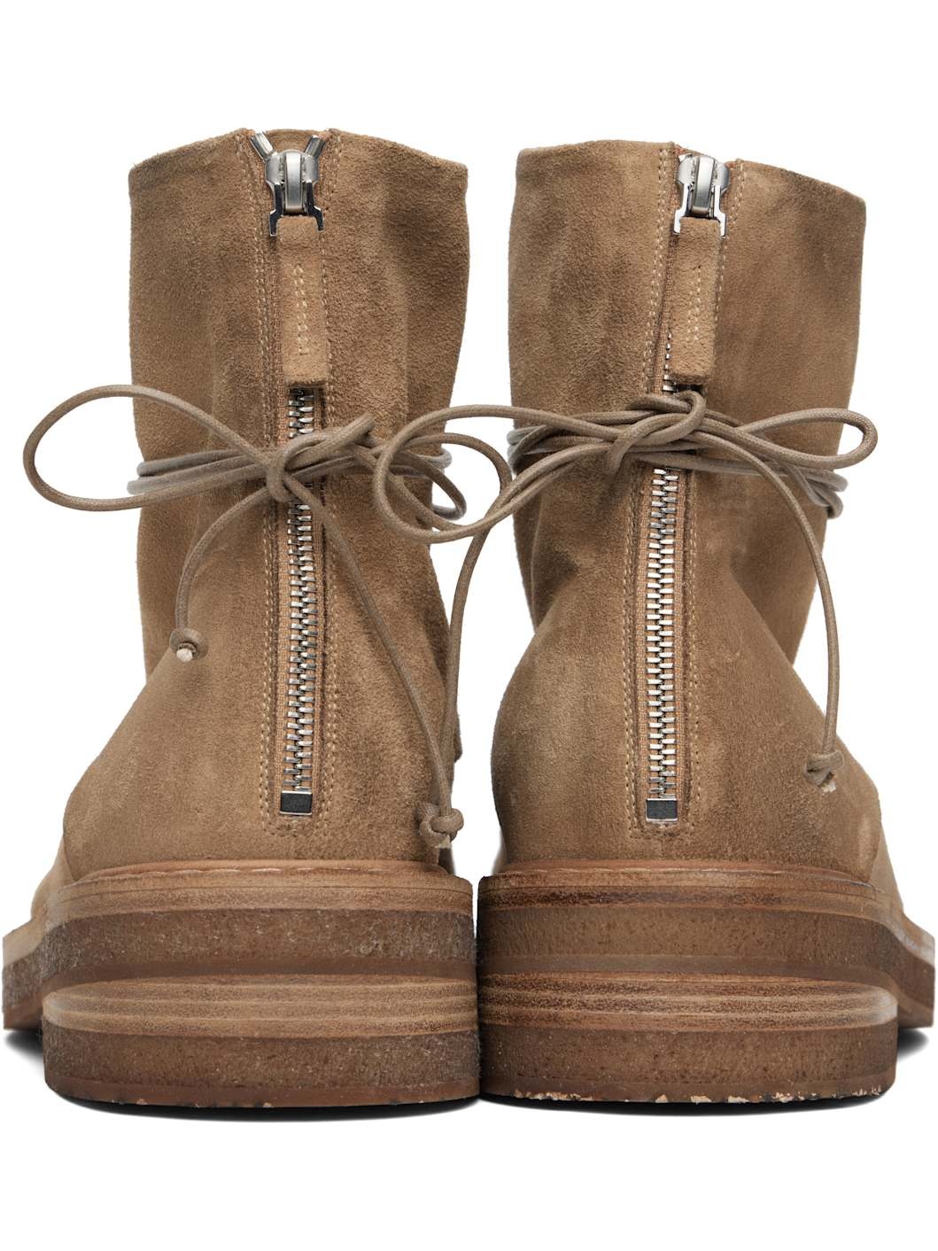 Tan Parrucca Combat Boots - 2
