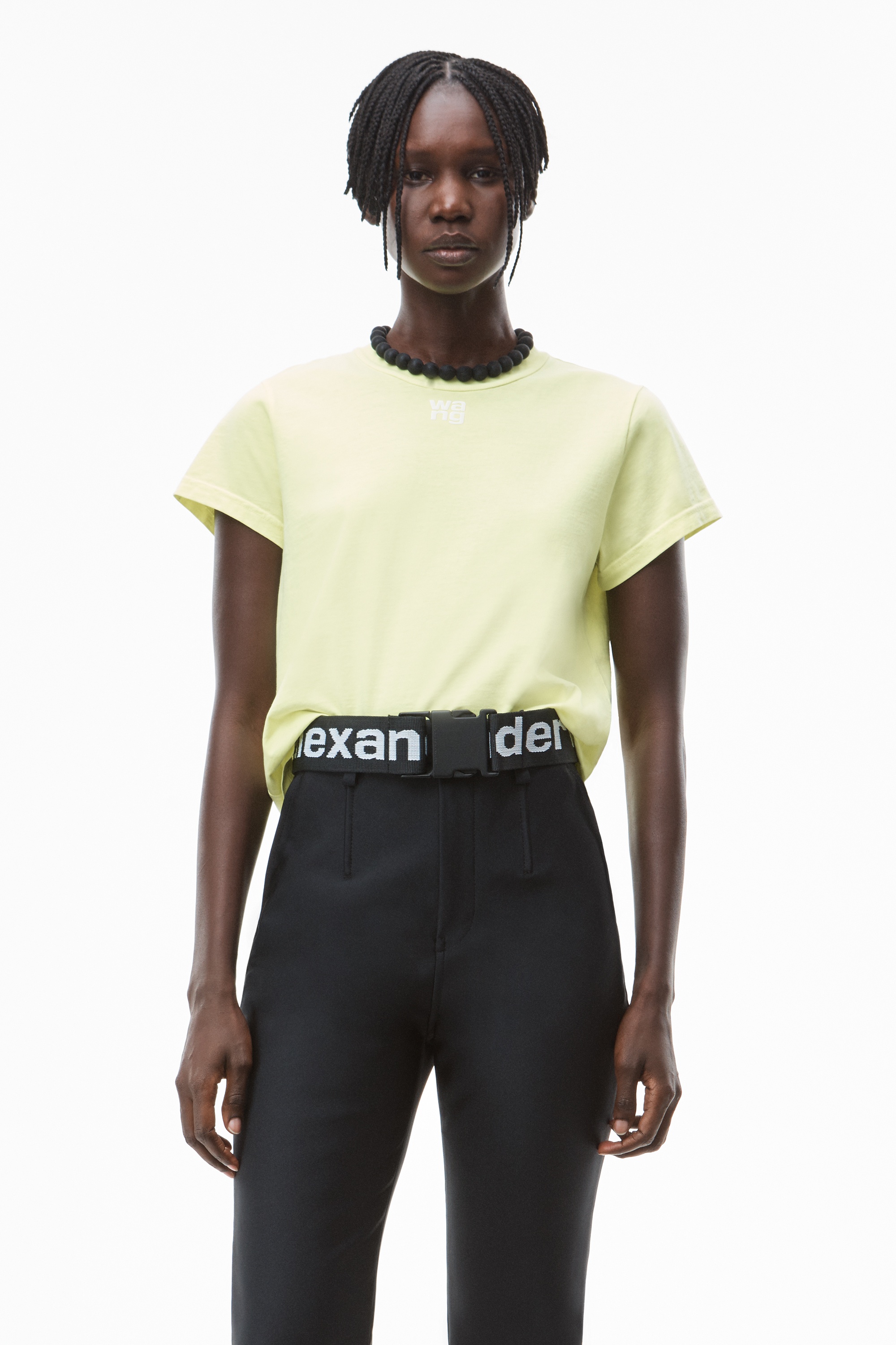 SHRUNKEN TEE IN STRUCTURED JERSEY - 2