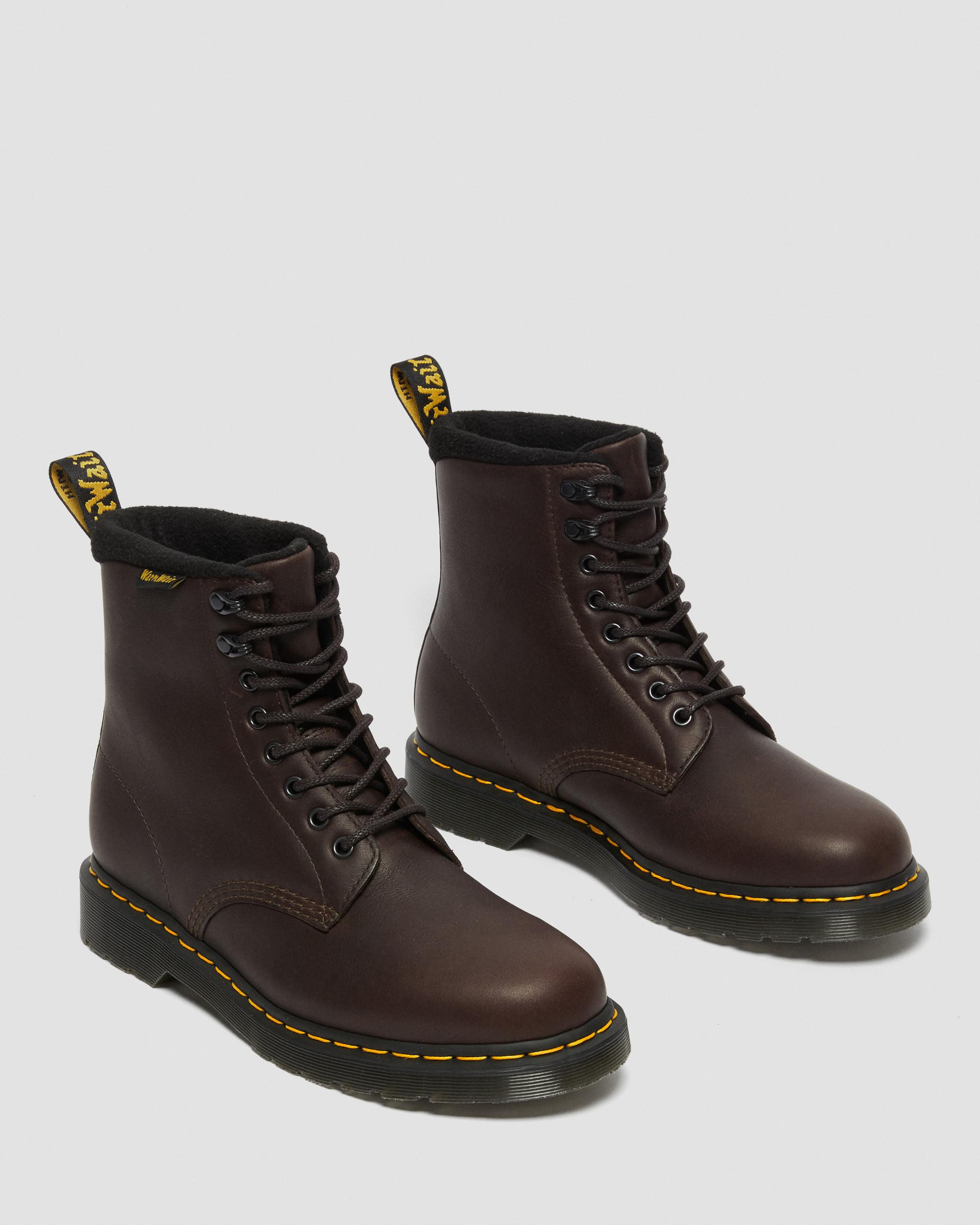 1460 Warmwair Leather Lace Up Boots - 8