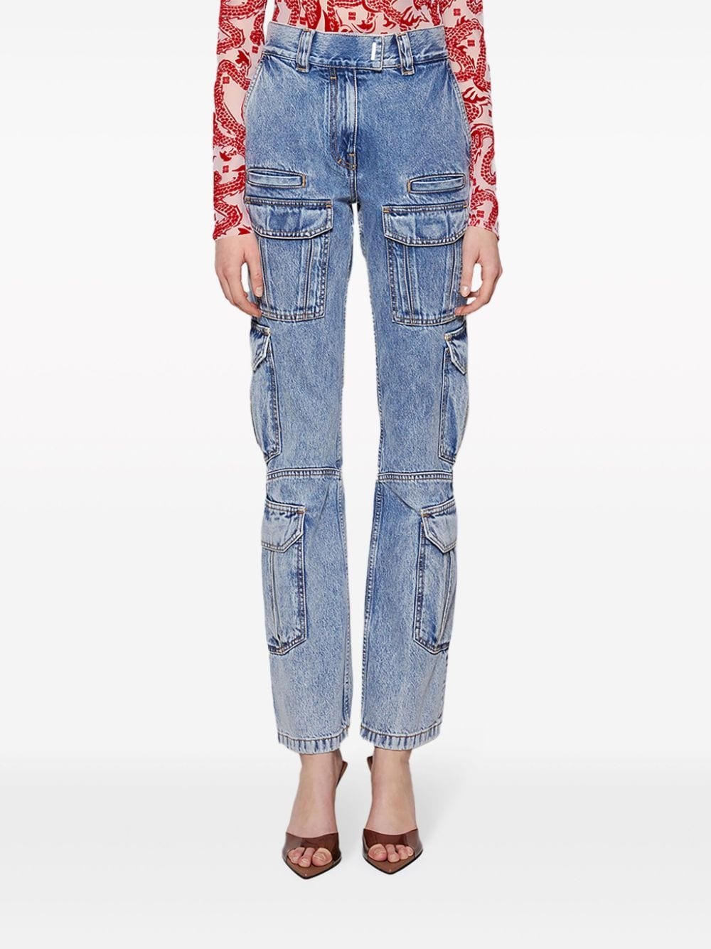 bootcut cargo jeans - 3