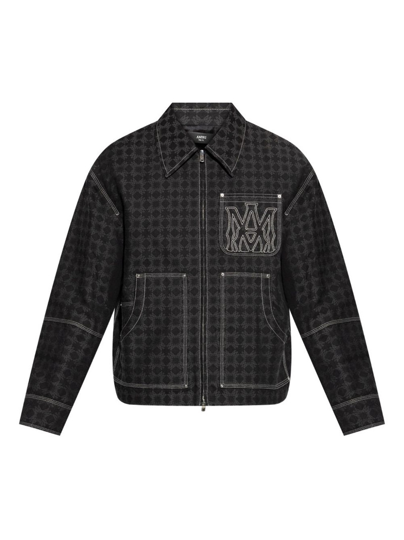 printed zip-up jacket 1