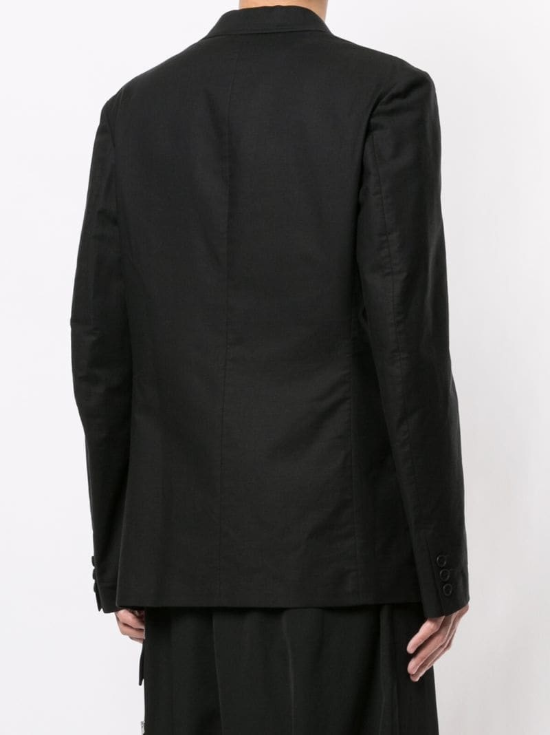 single-breasted wool blazer - 8