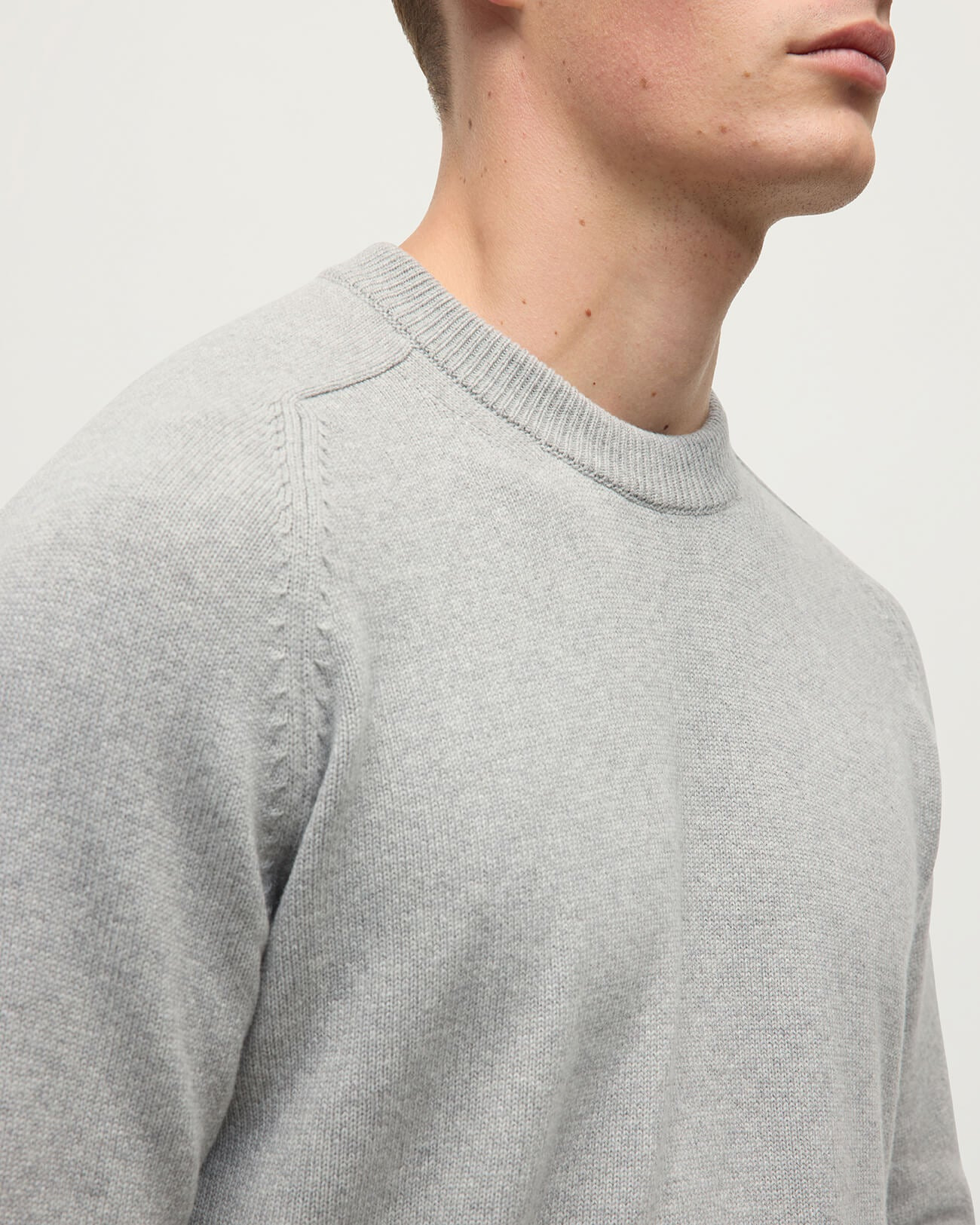 Superfine Merino Relaxed Grey Jumper - 5