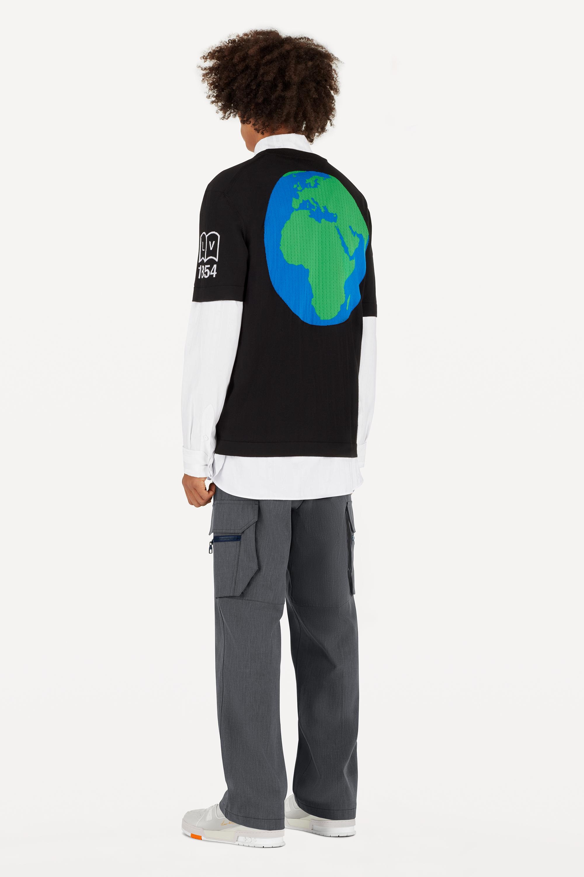 Vuitton Barcode & Earth Wool T-shirt - 5